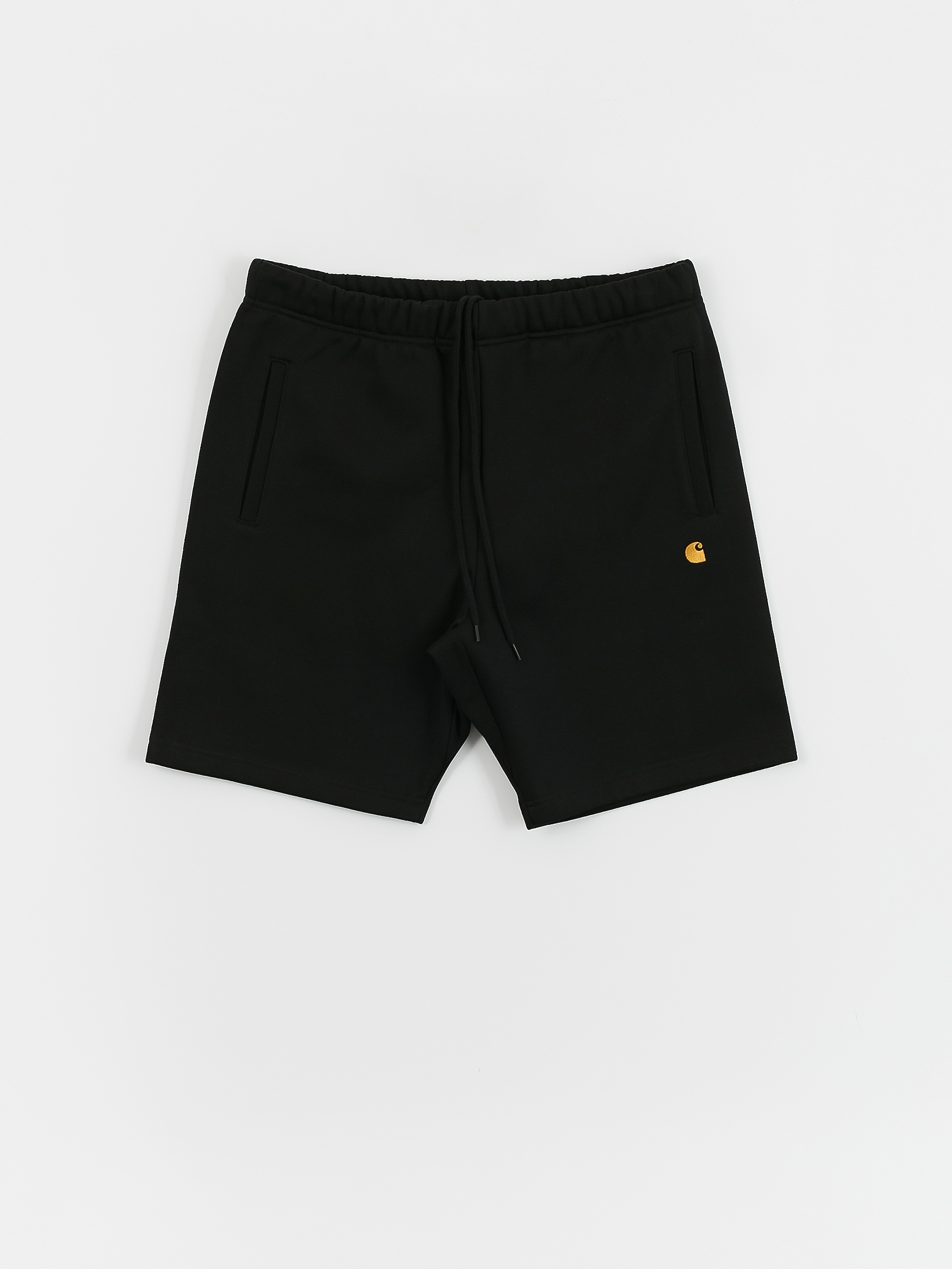 Къси панталони Carhartt WIP Chase (black/gold)