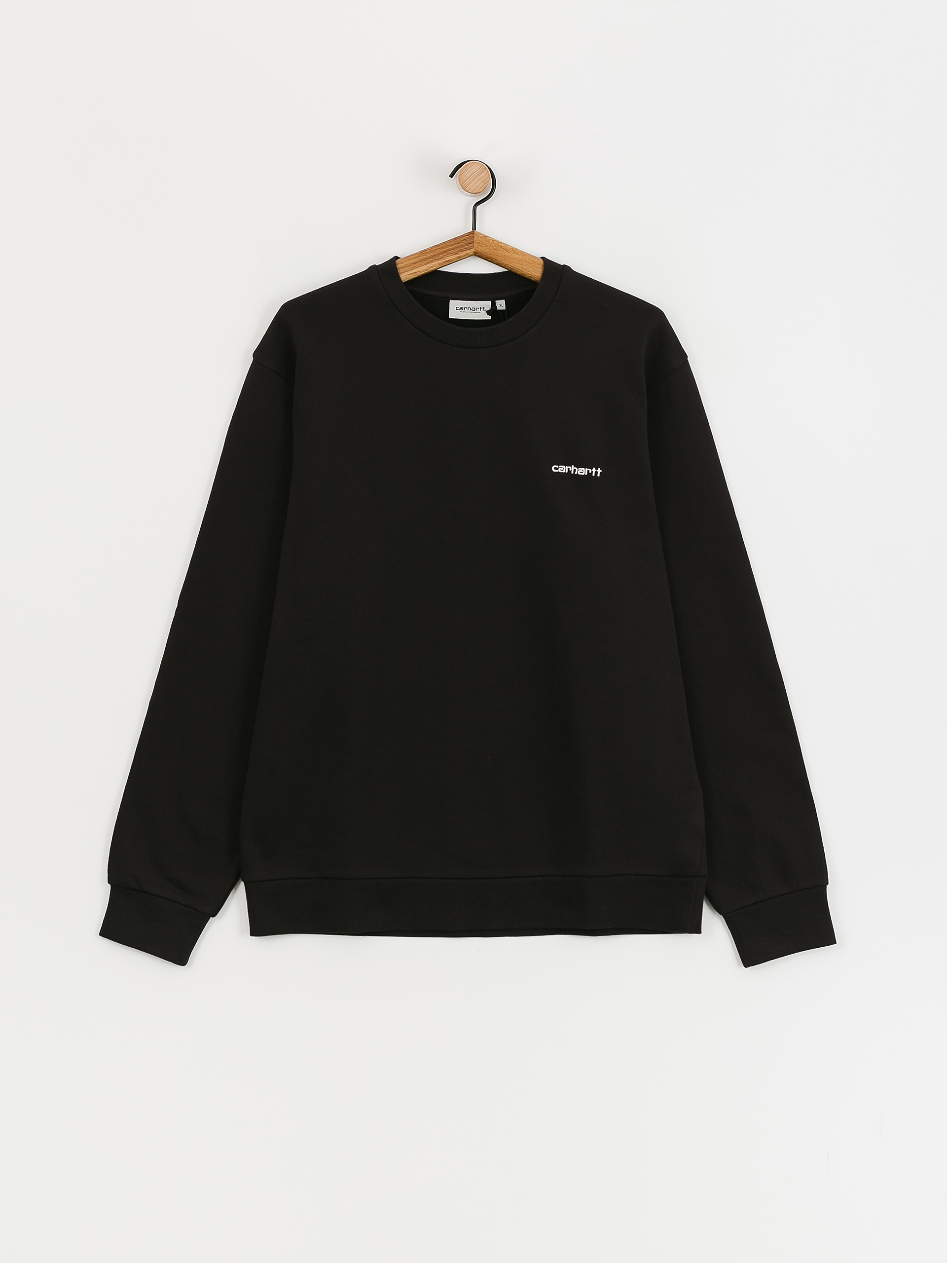 Суитшърт Carhartt WIP Script Embroidery (black/white)