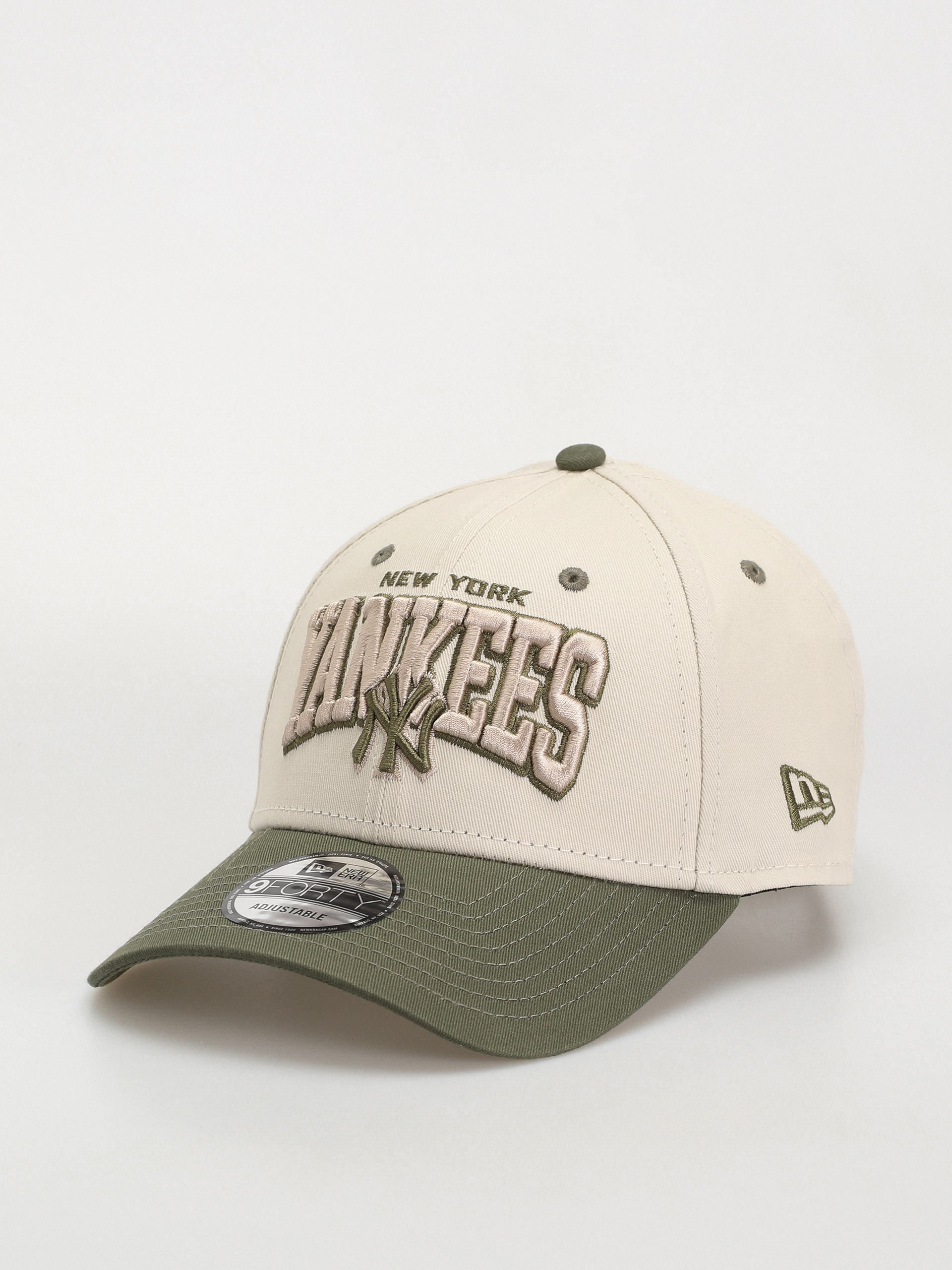 Шапка с козирка New Era White Crown 9Forty New York Yankees (khaki/stone)