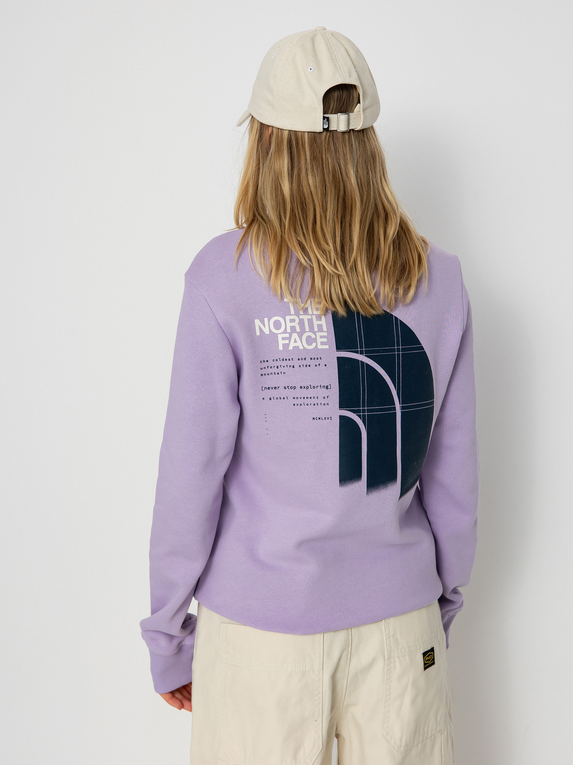 Суитшърт The North Face Graphic Crew 3 Wmn (lite lilac)