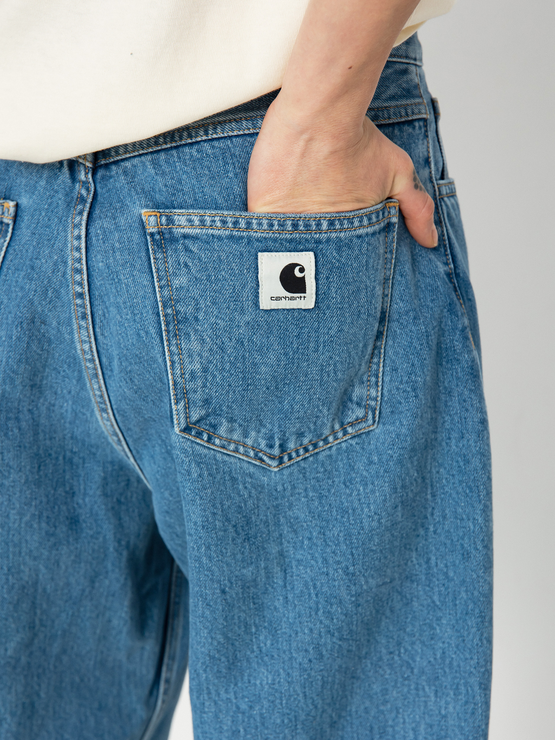 Панталони Carhartt WIP Brandon Wmn (blue)