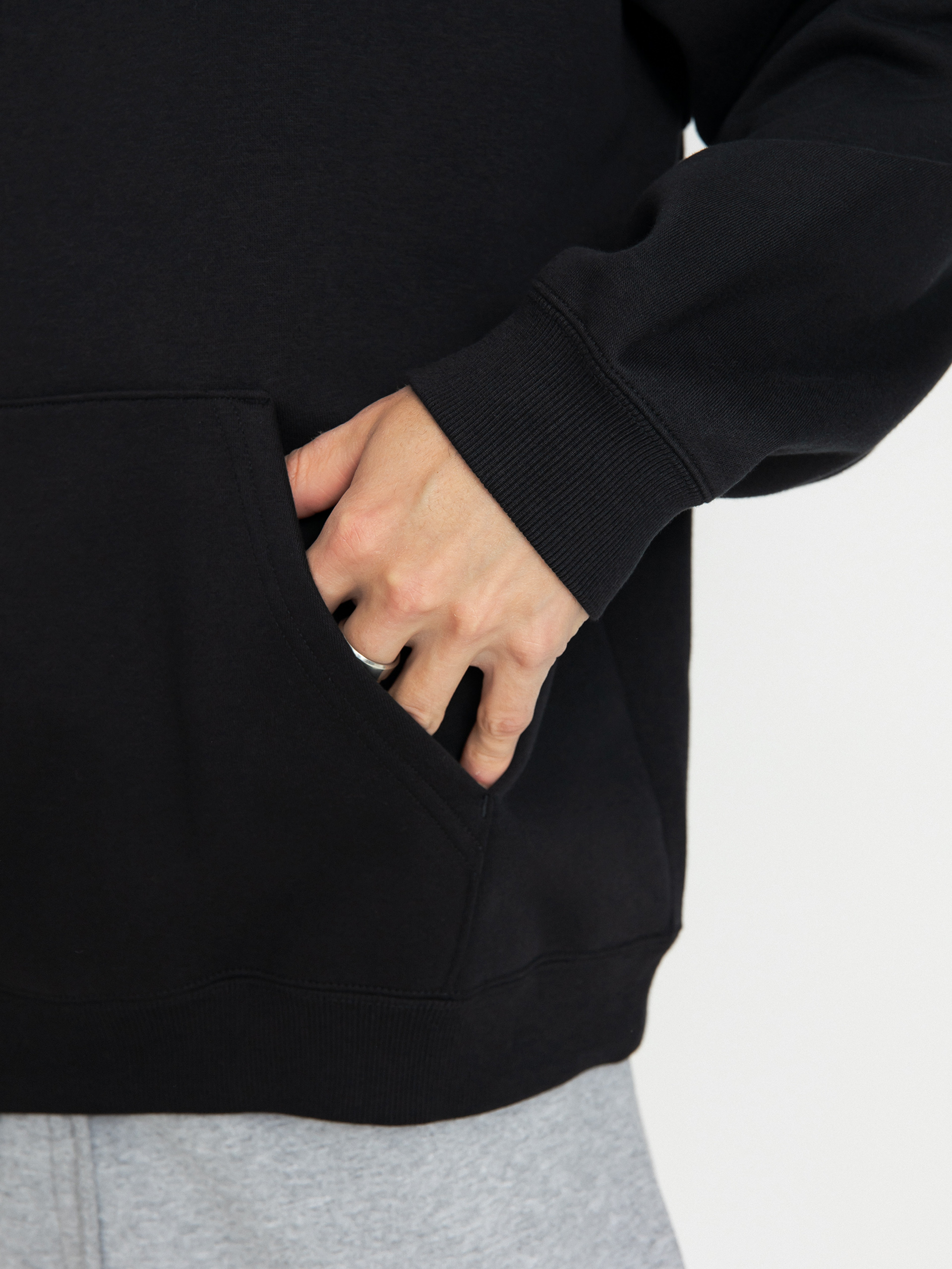 Суитшърт с качулка Converse Cons HD (black)