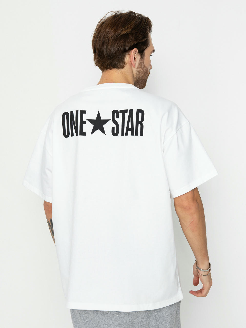 Тениска Converse One Star (optical white)