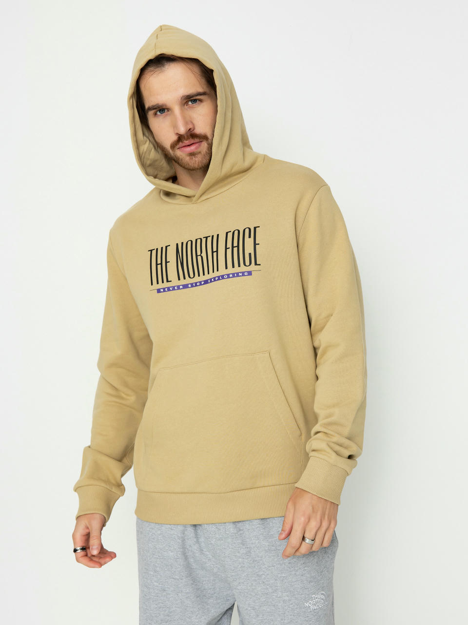 Суитшърт с качулка The North Face Tnf Est 1966 HD (khaki stone)