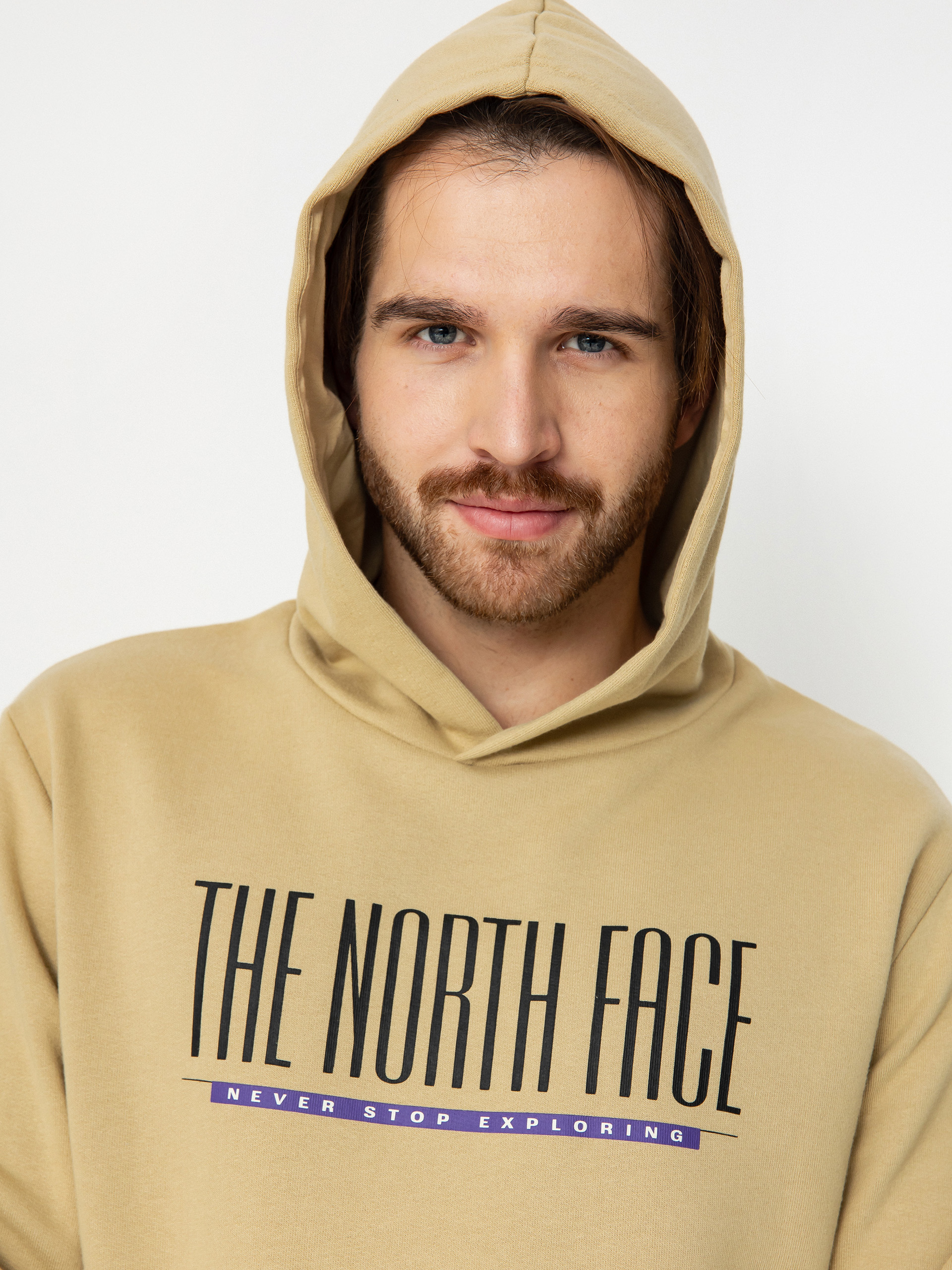 Суитшърт с качулка The North Face Tnf Est 1966 HD (khaki stone)