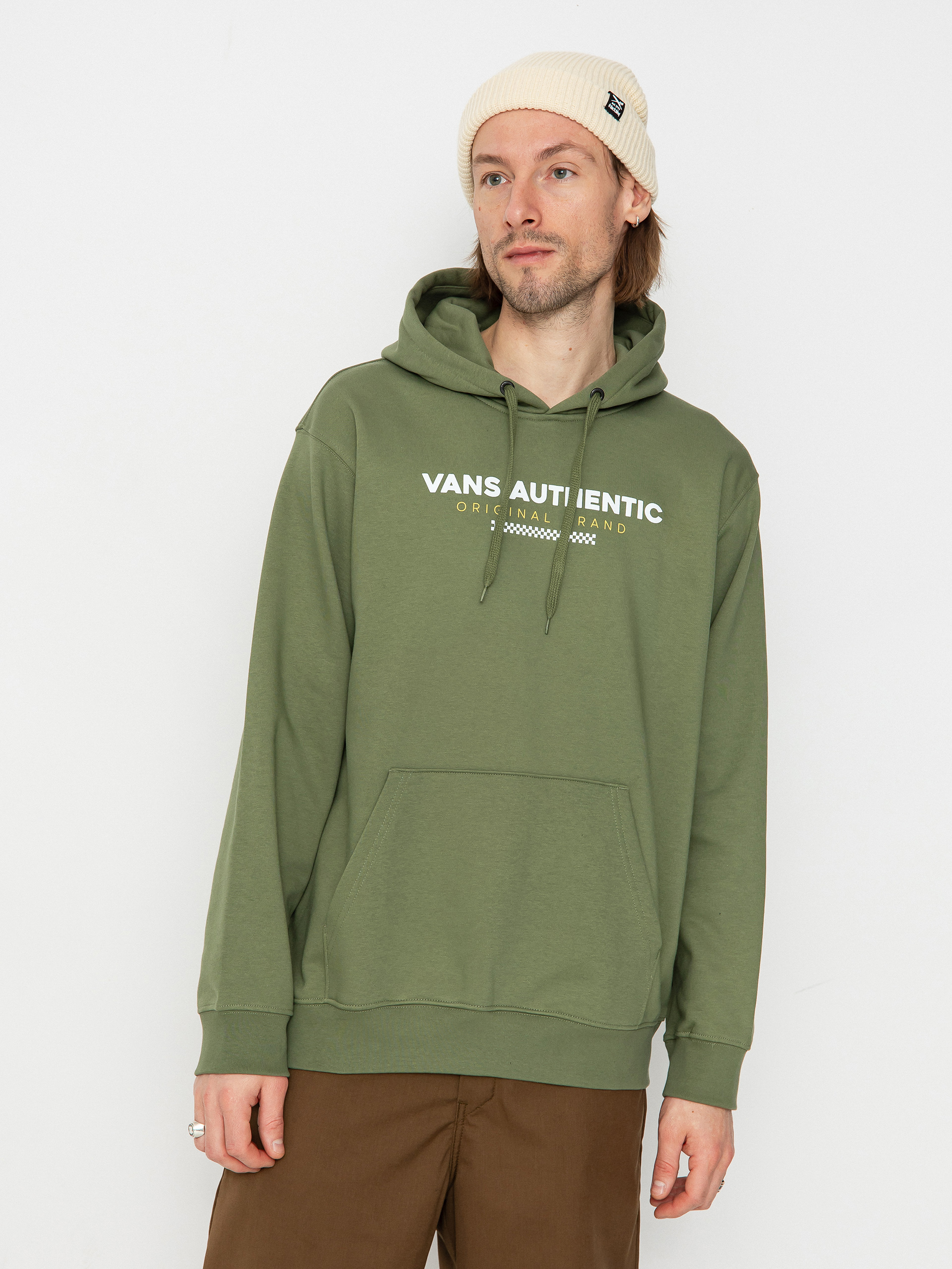 Суитшърт с качулка Vans Vans Sport Loose Fit Fleece HD (olivine)