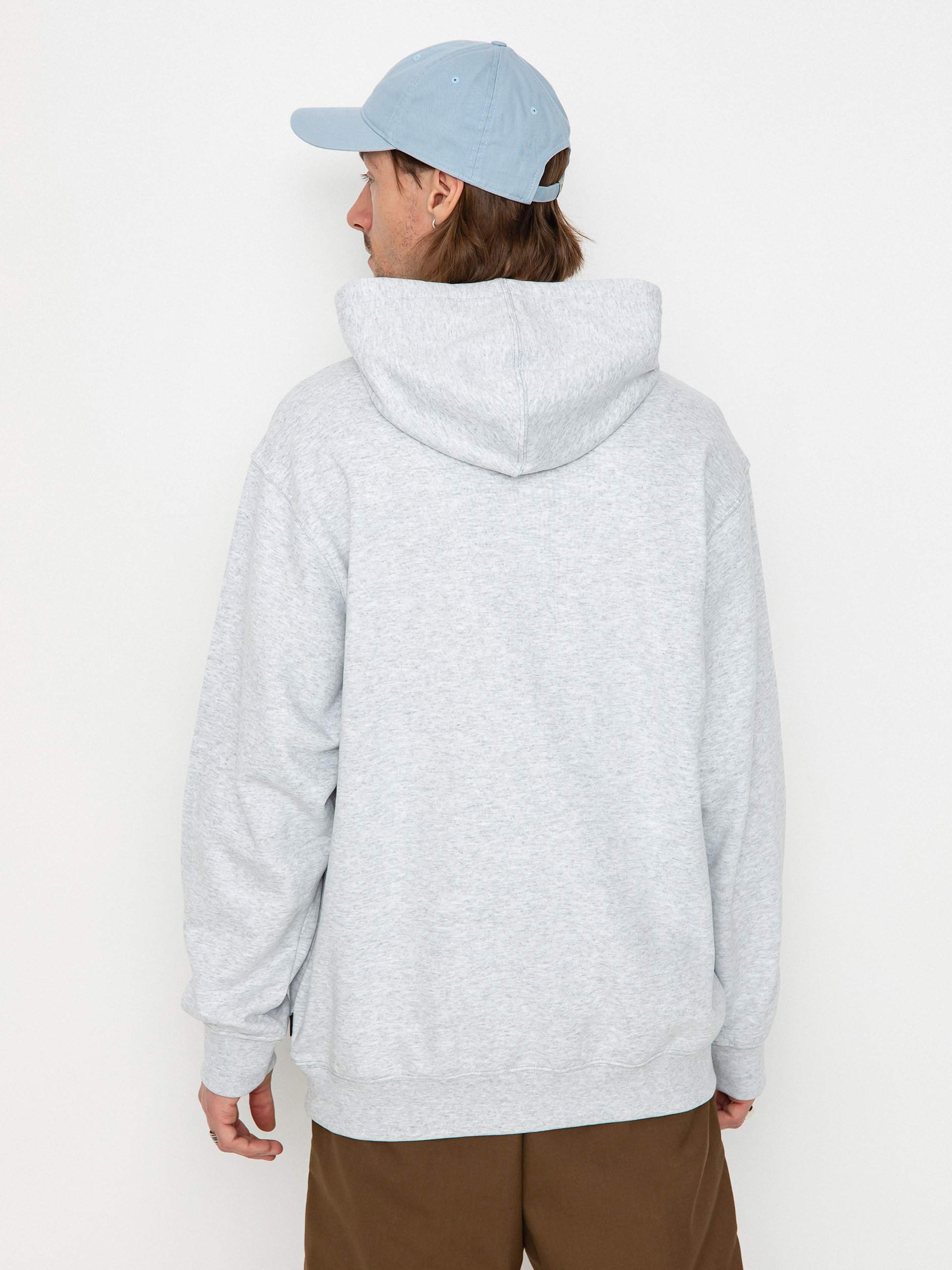 Суитшърт с качулка Vans Vans Sport Loose Fit Fleece HD (light grey heather)