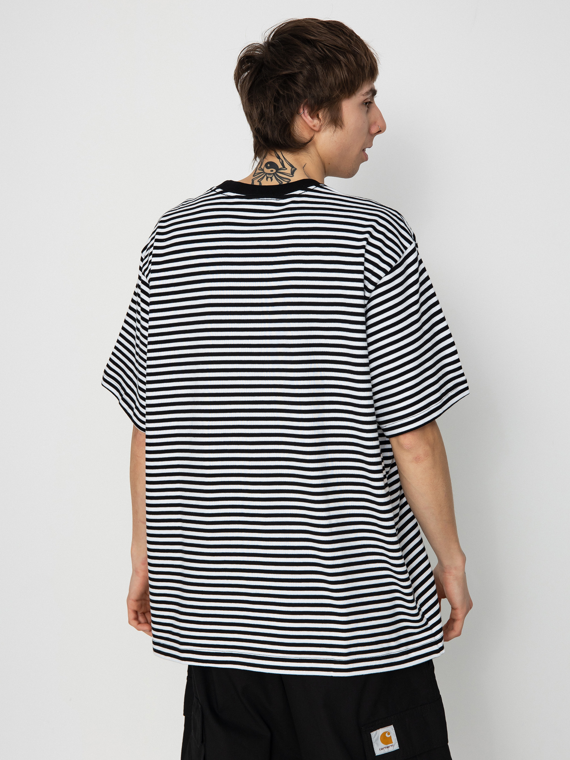 Тениска OBEY Established Works Eyes Strp (black multi)