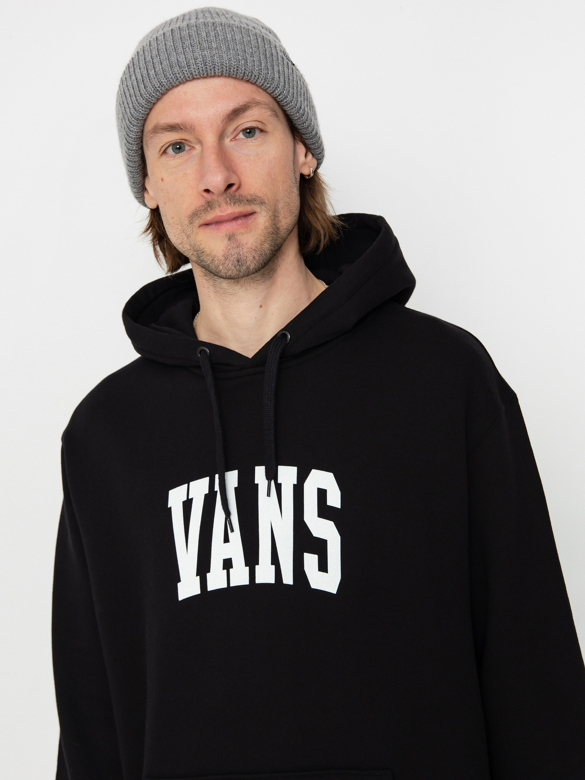 Суитшърт с качулка Vans Vans Arched HD (black)