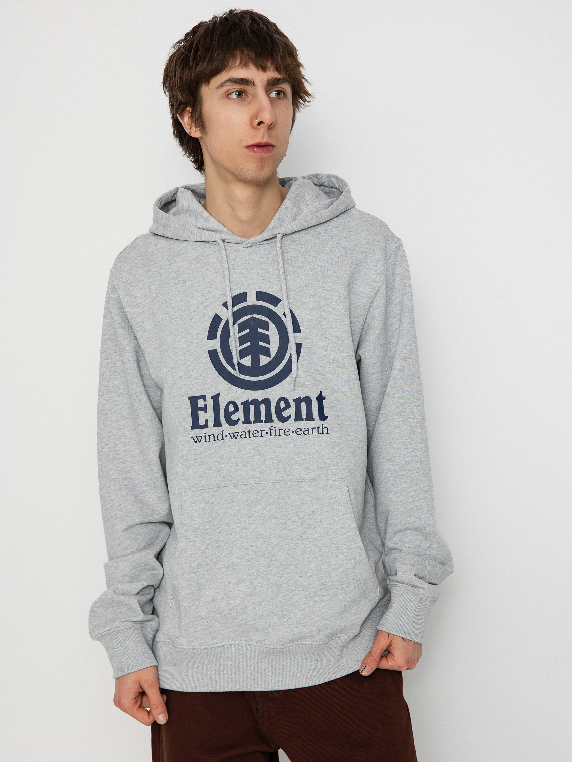 Суитшърт с качулка Element Vertical HD (mid grey heather)