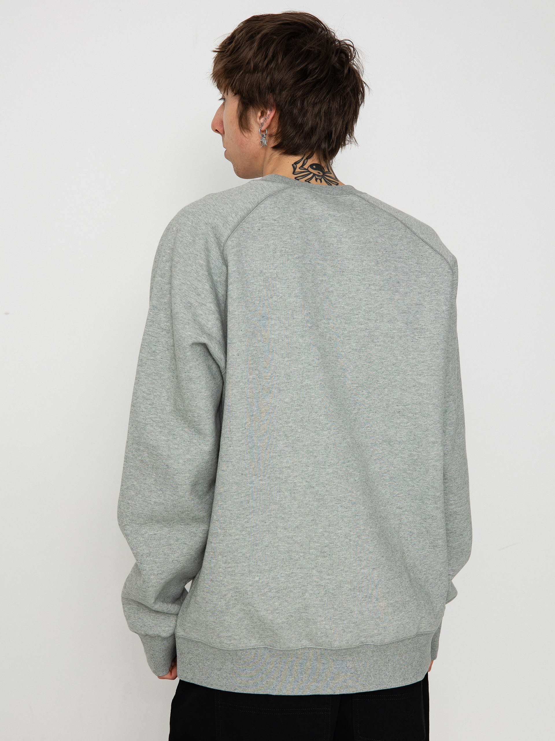 Суитшърт Carhartt WIP Chase (grey heather/gold)