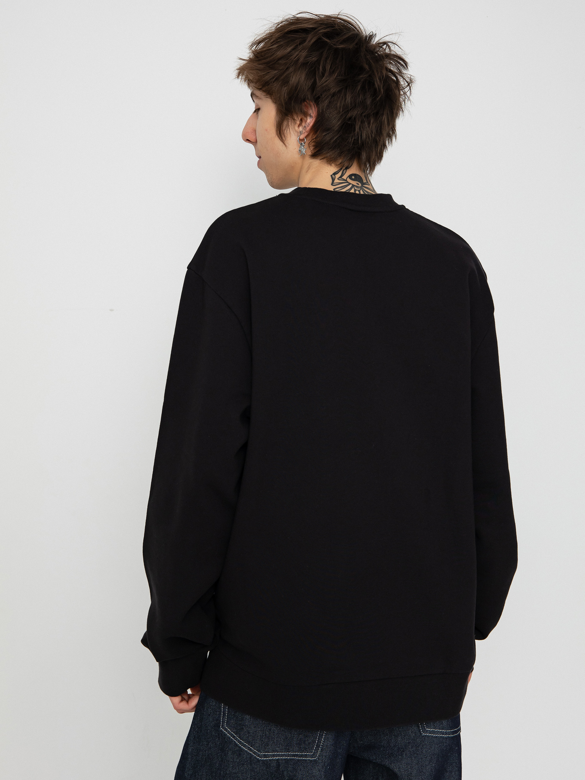 Суитшърт Carhartt WIP Script Embroidery (black/white)