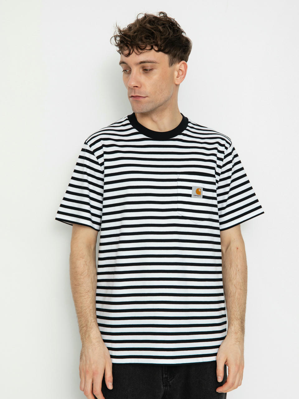 Тениска Carhartt WIP Seidler Pocket (seidler stripe/black/white)