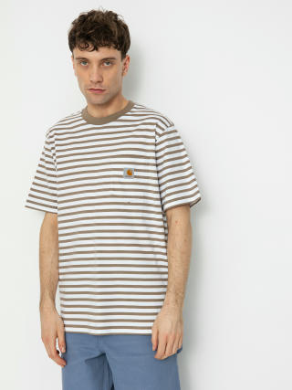 Тениска Carhartt WIP Seidler Pocket (seidler stripe/branch/white)