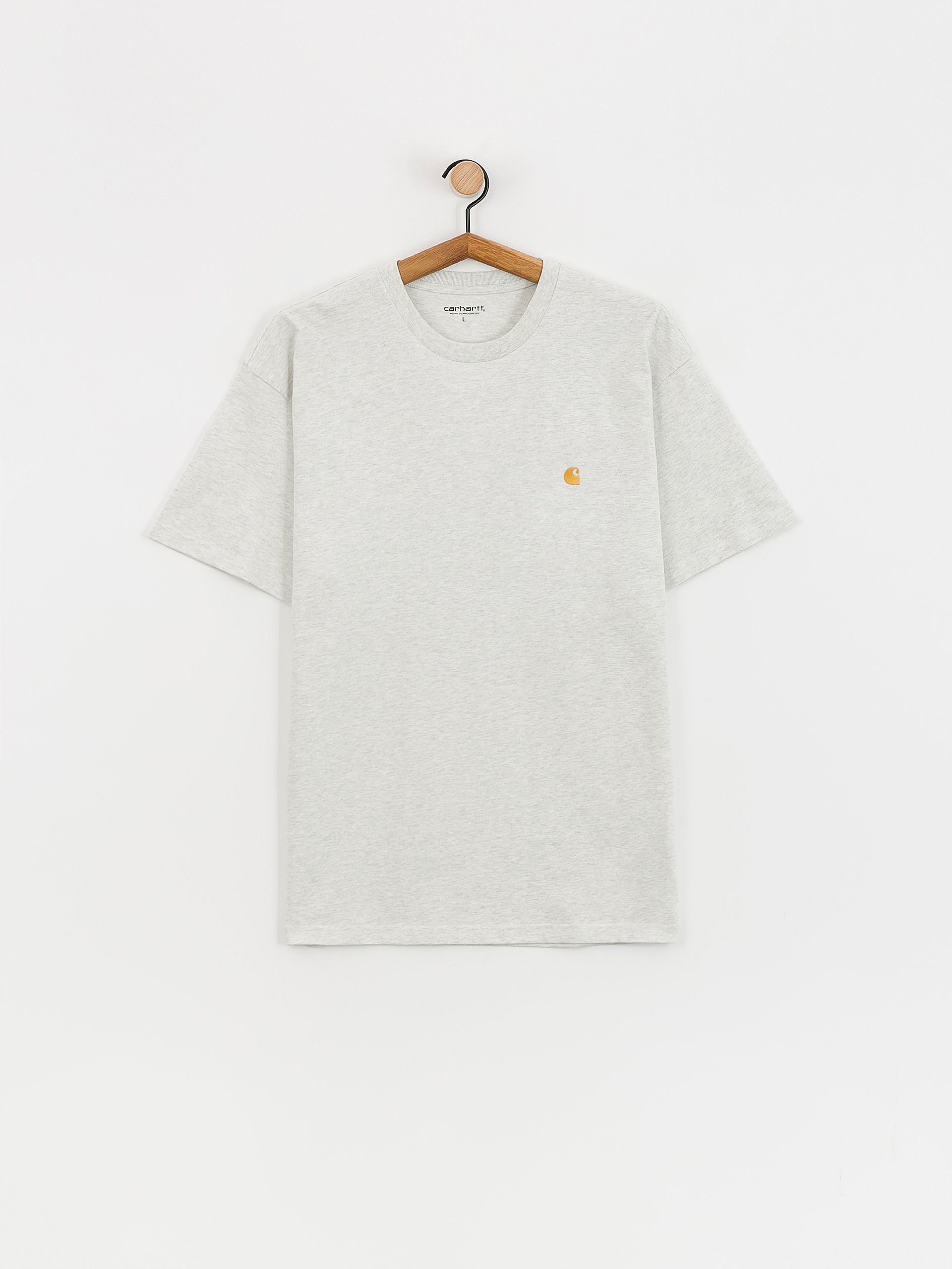 Тениска Carhartt WIP Chase (ash heather/gold)