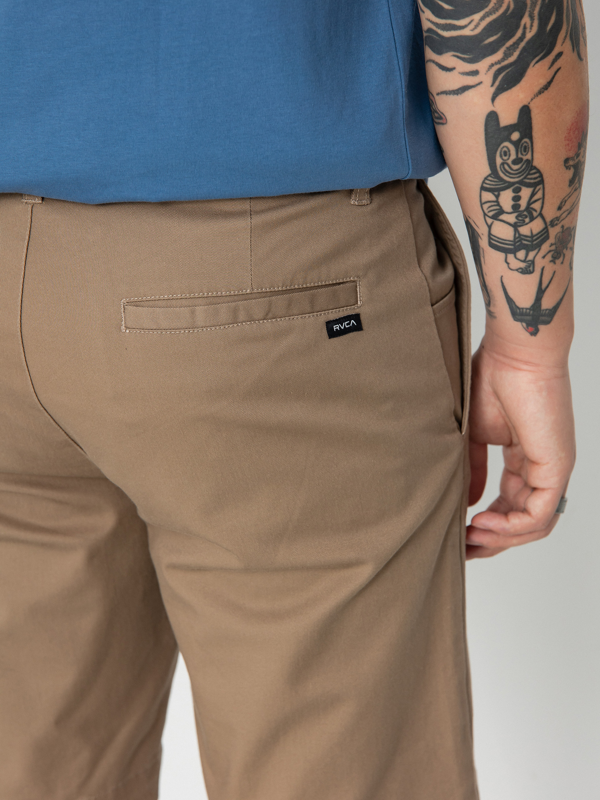 Къси панталони RVCA Weekend Stretch (dark khaki)