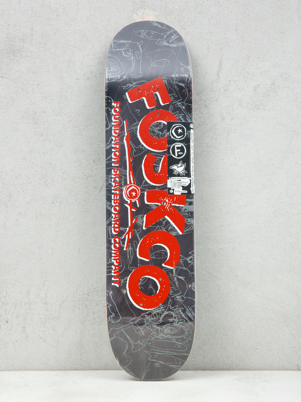 Дъска Foundation Fosko (black/red)