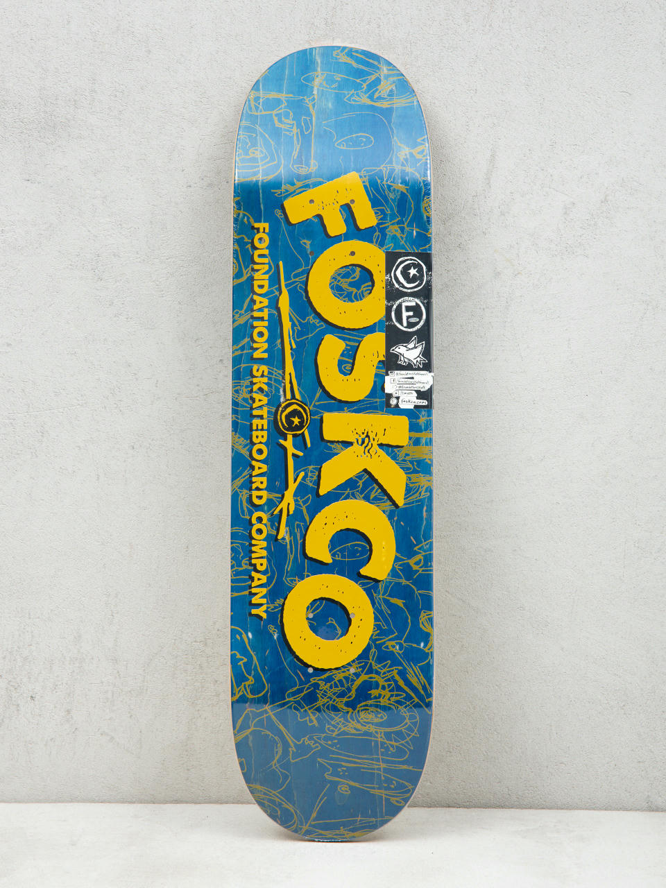 Дъска Foundation Fosko (blue/yellow)