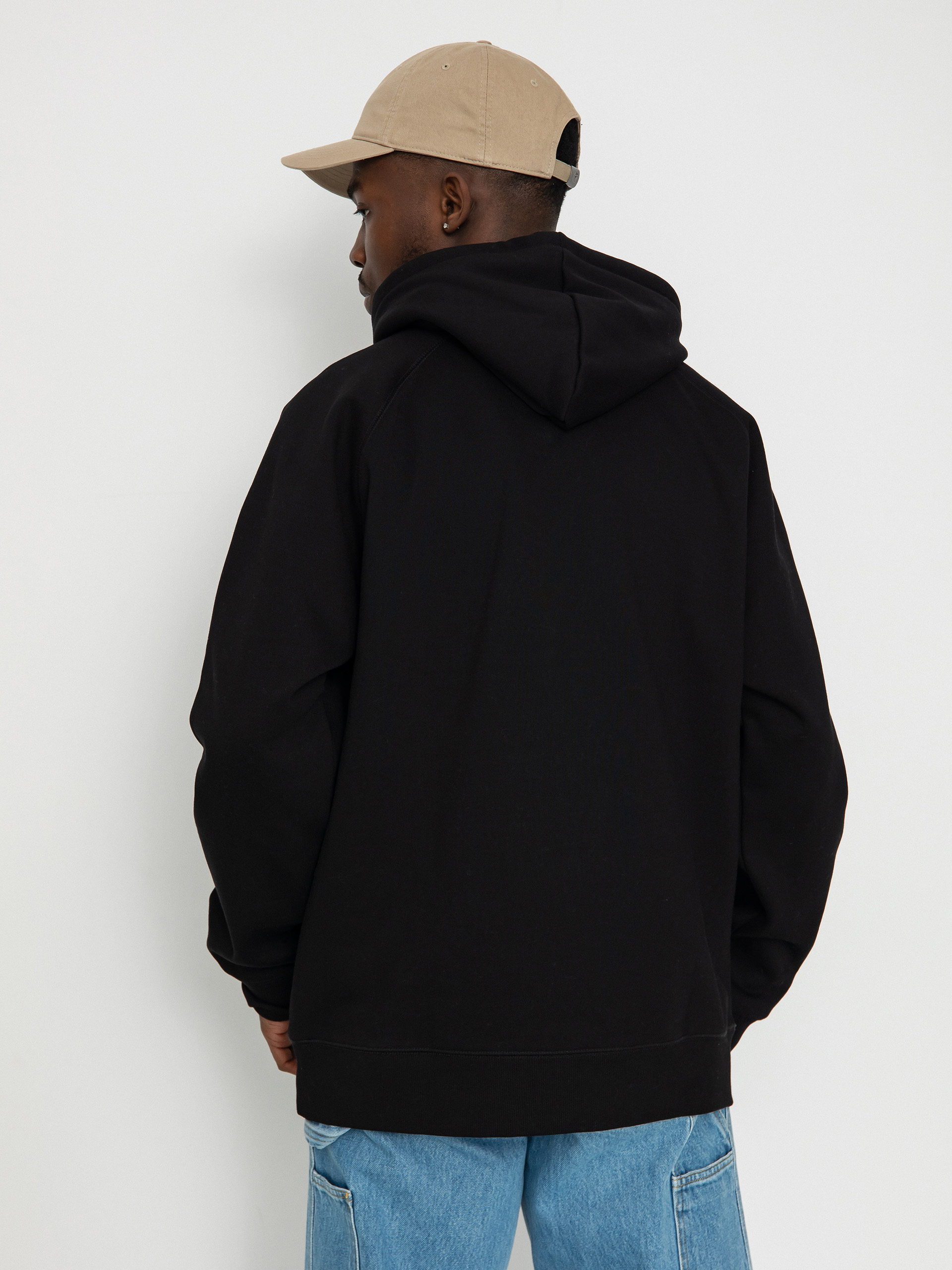 Суитшърт с качулка Carhartt WIP Chase HD (black/gold)