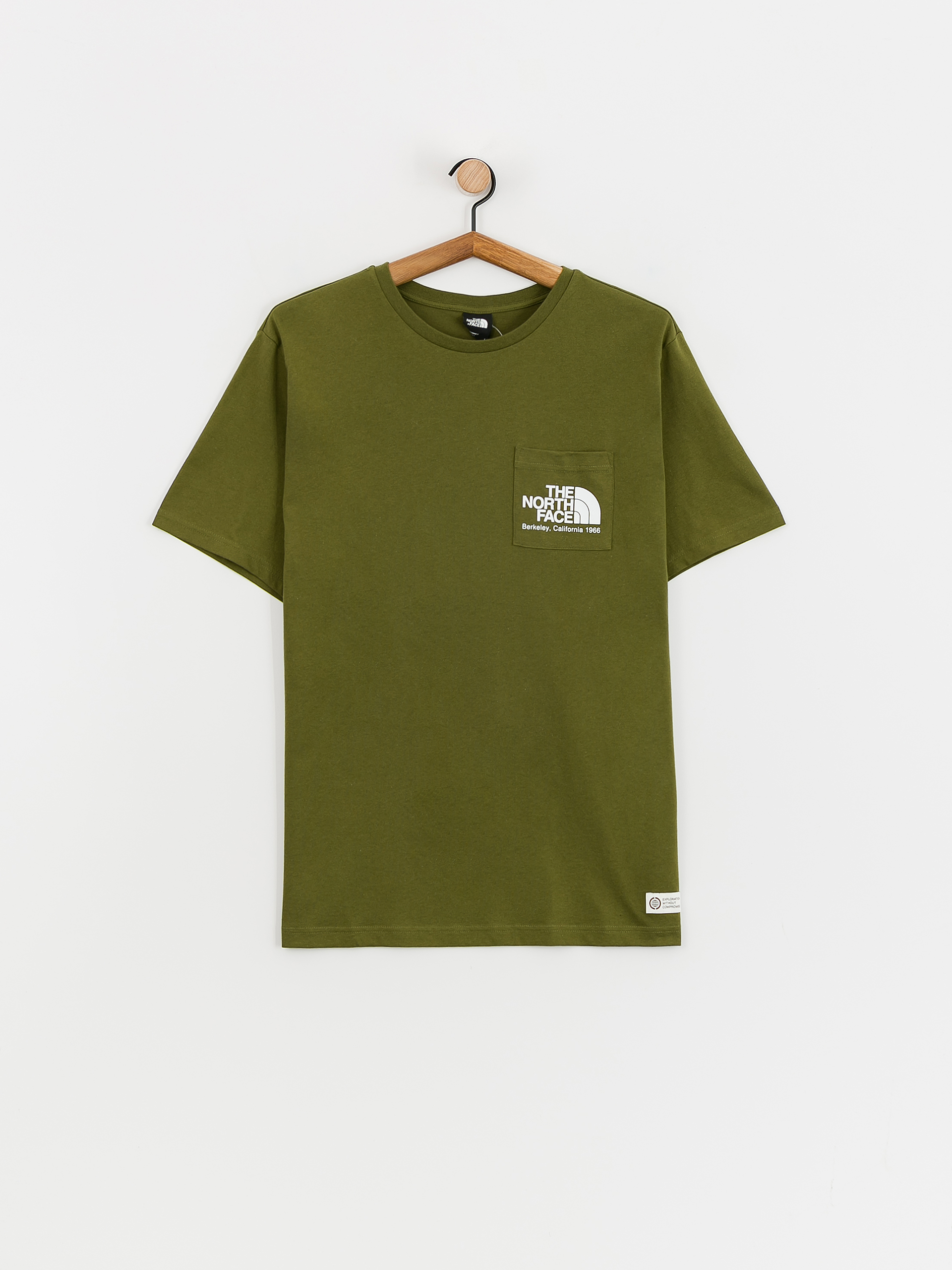 Тениска The North Face Berkeley California Pocket (forest olive)
