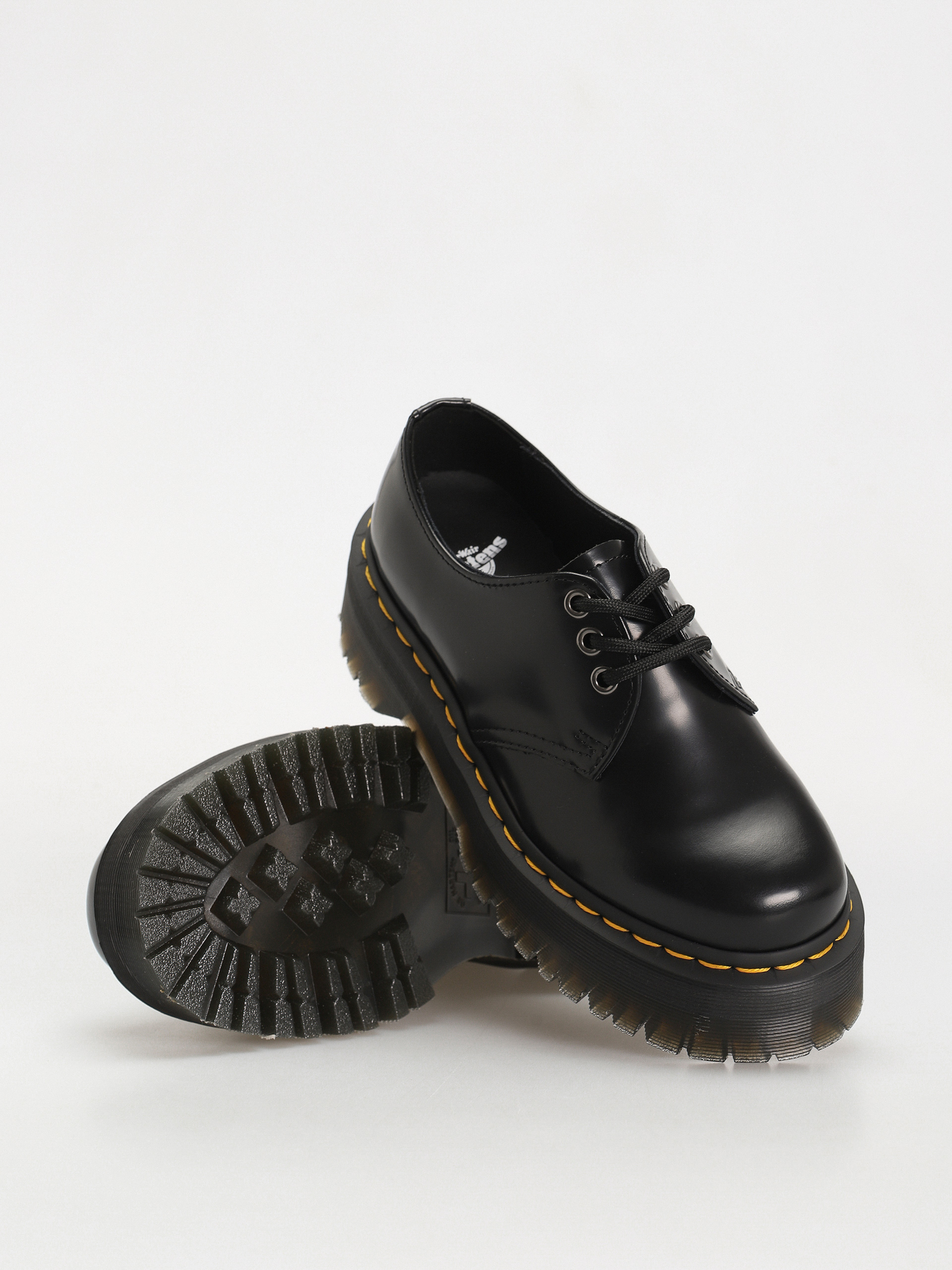 Dr. Martens Обувки 1461 Quad Wmn (polished smooth black)