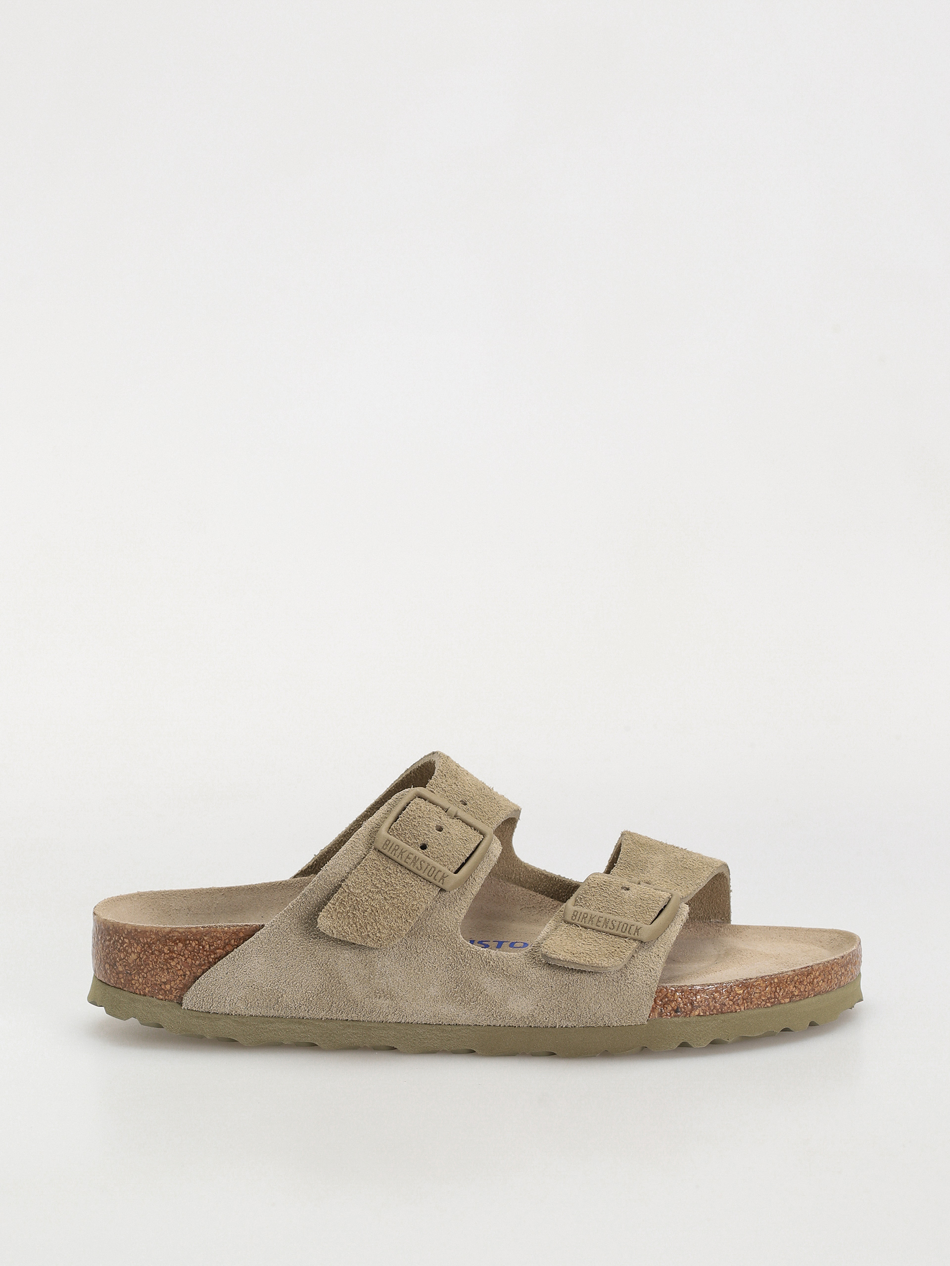 u0427u0435u0445u043bu0438 Birkenstock Arizona Suede Leather Narrow Wmn (faded khaki)