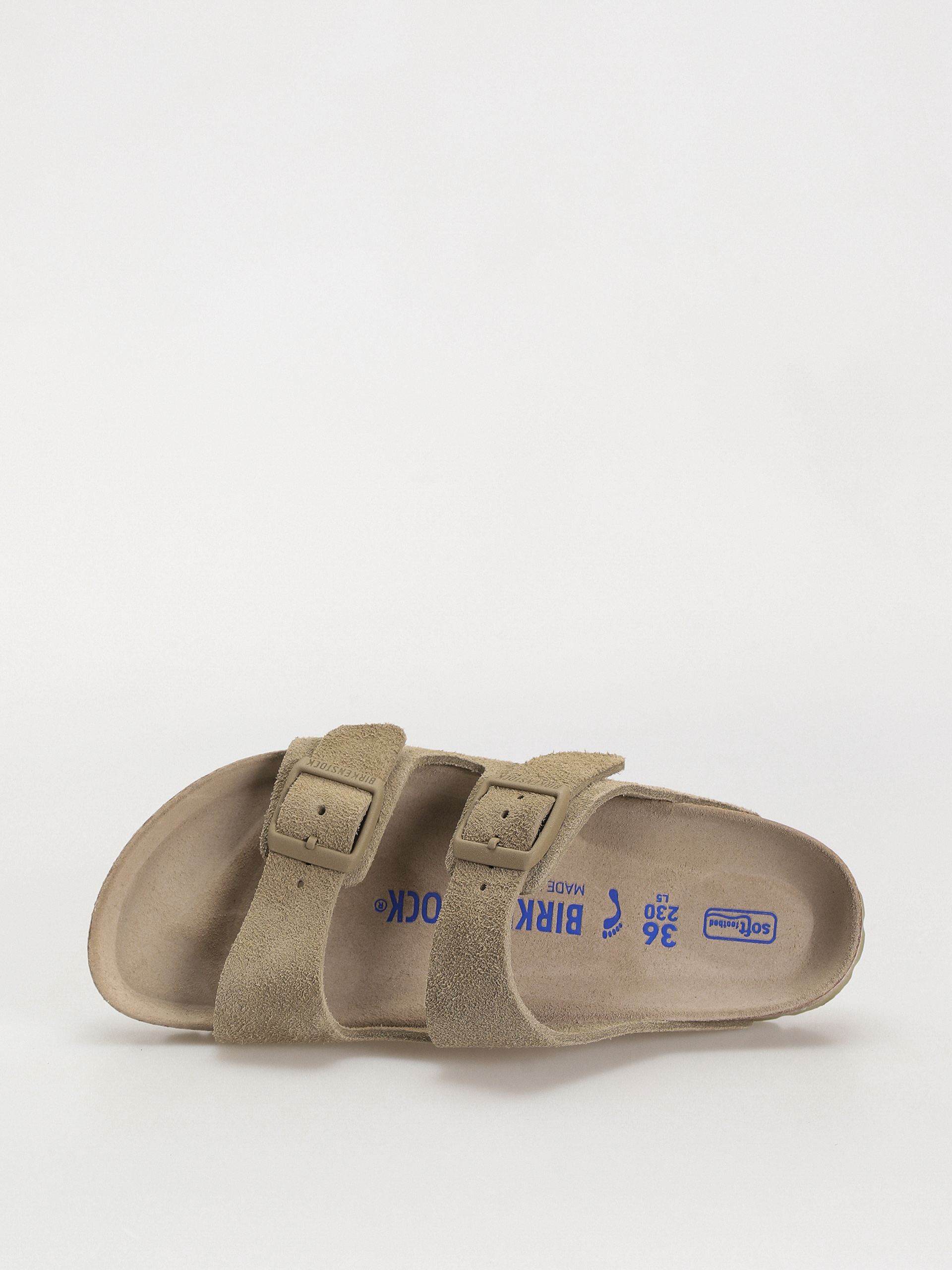 Чехли Birkenstock Arizona Suede Leather Narrow Wmn (faded khaki)