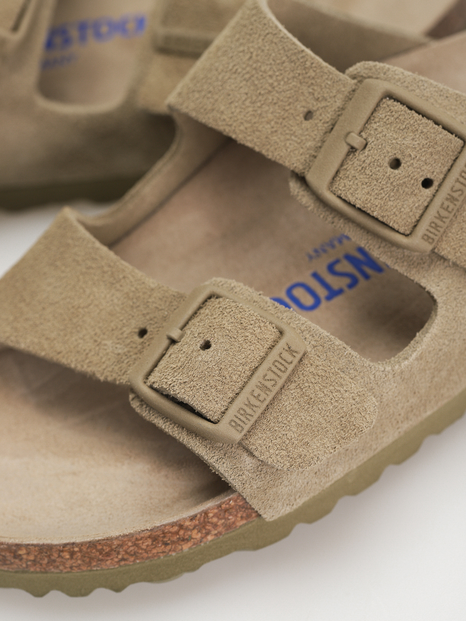 Чехли Birkenstock Arizona Suede Leather Narrow Wmn (faded khaki)