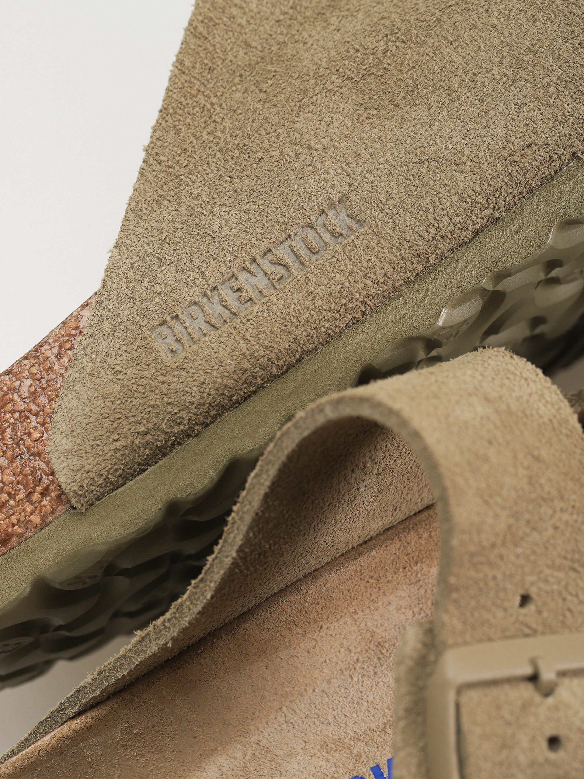 Чехли Birkenstock Arizona Suede Leather Regular (faded khaki)