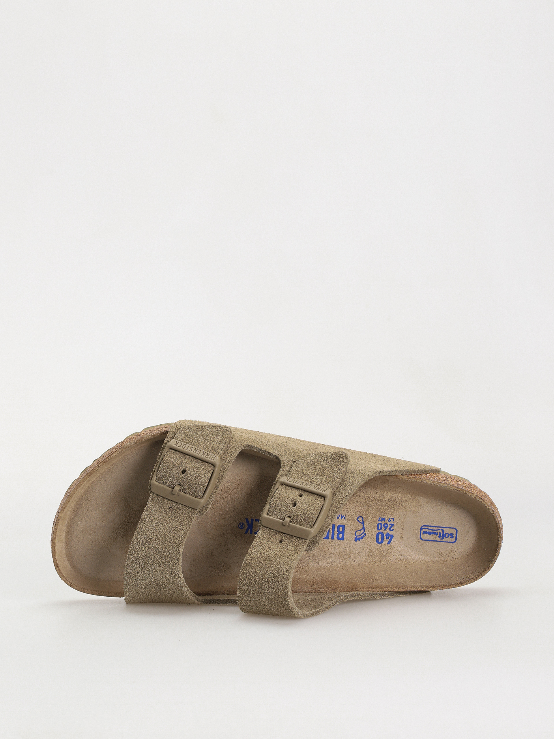 Чехли Birkenstock Arizona Suede Leather Regular (faded khaki)