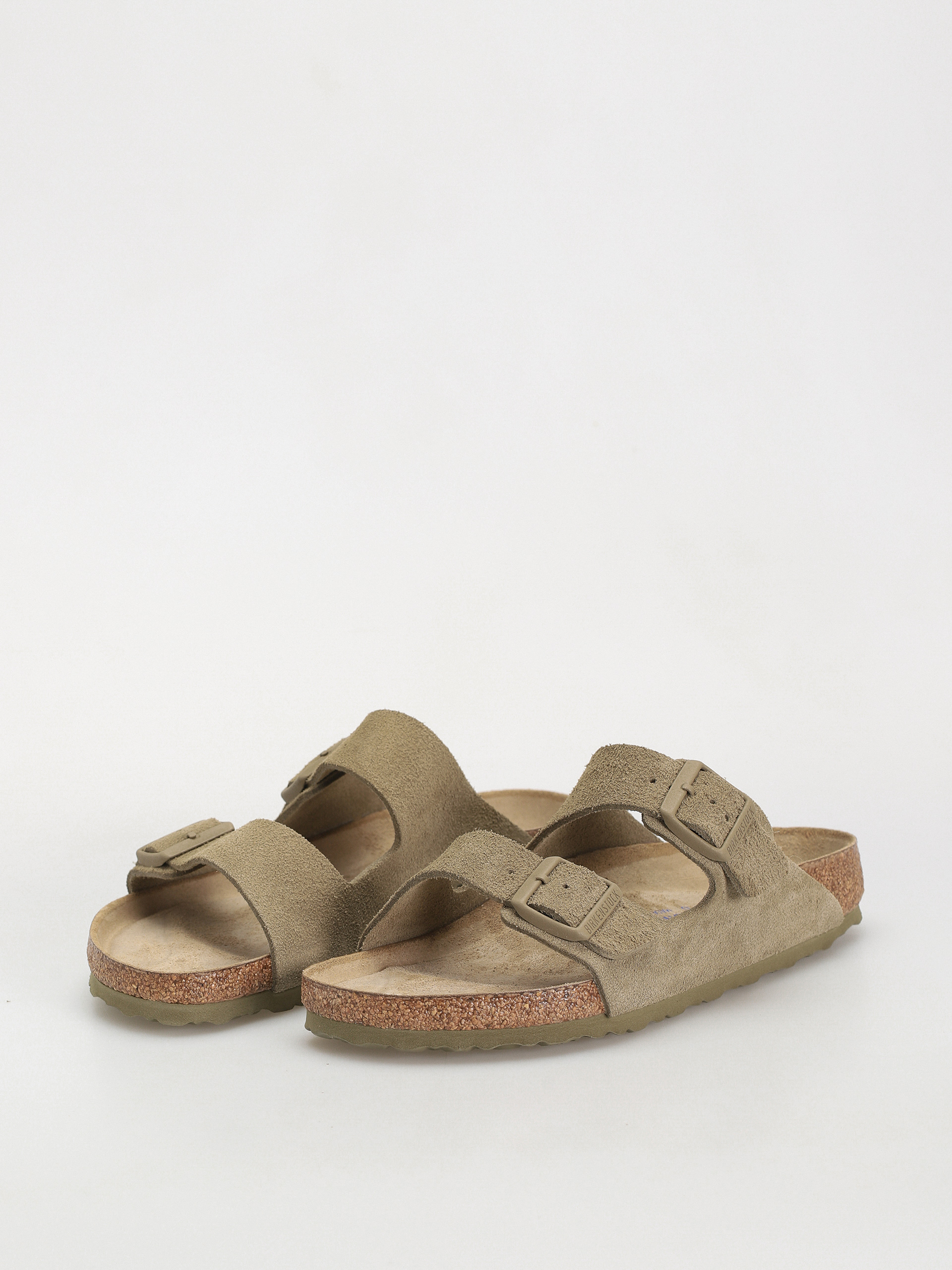 Чехли Birkenstock Arizona Suede Leather Regular (faded khaki)