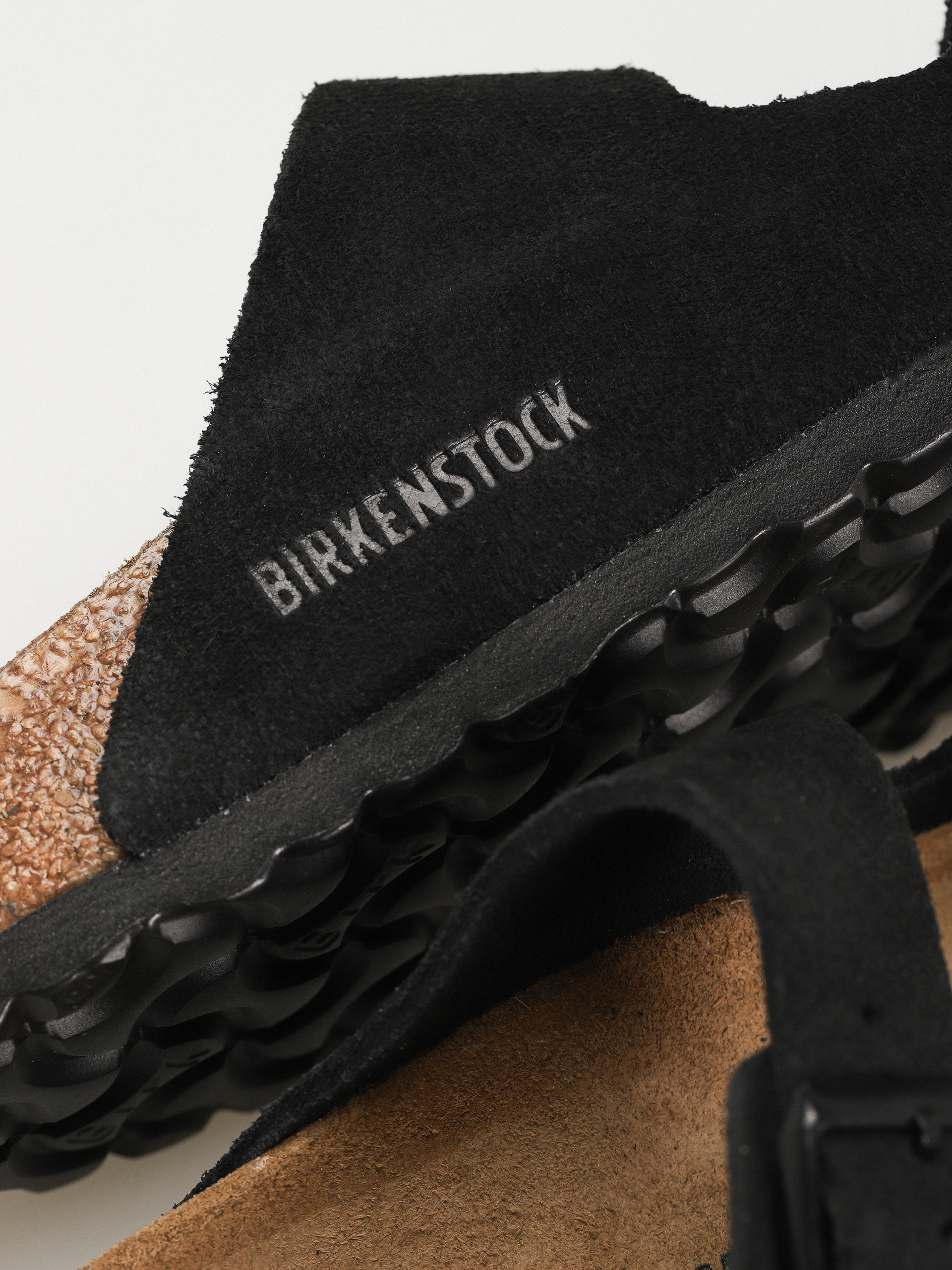 Чехли Birkenstock Arizona Suede Leather Narrow Wmn (black)