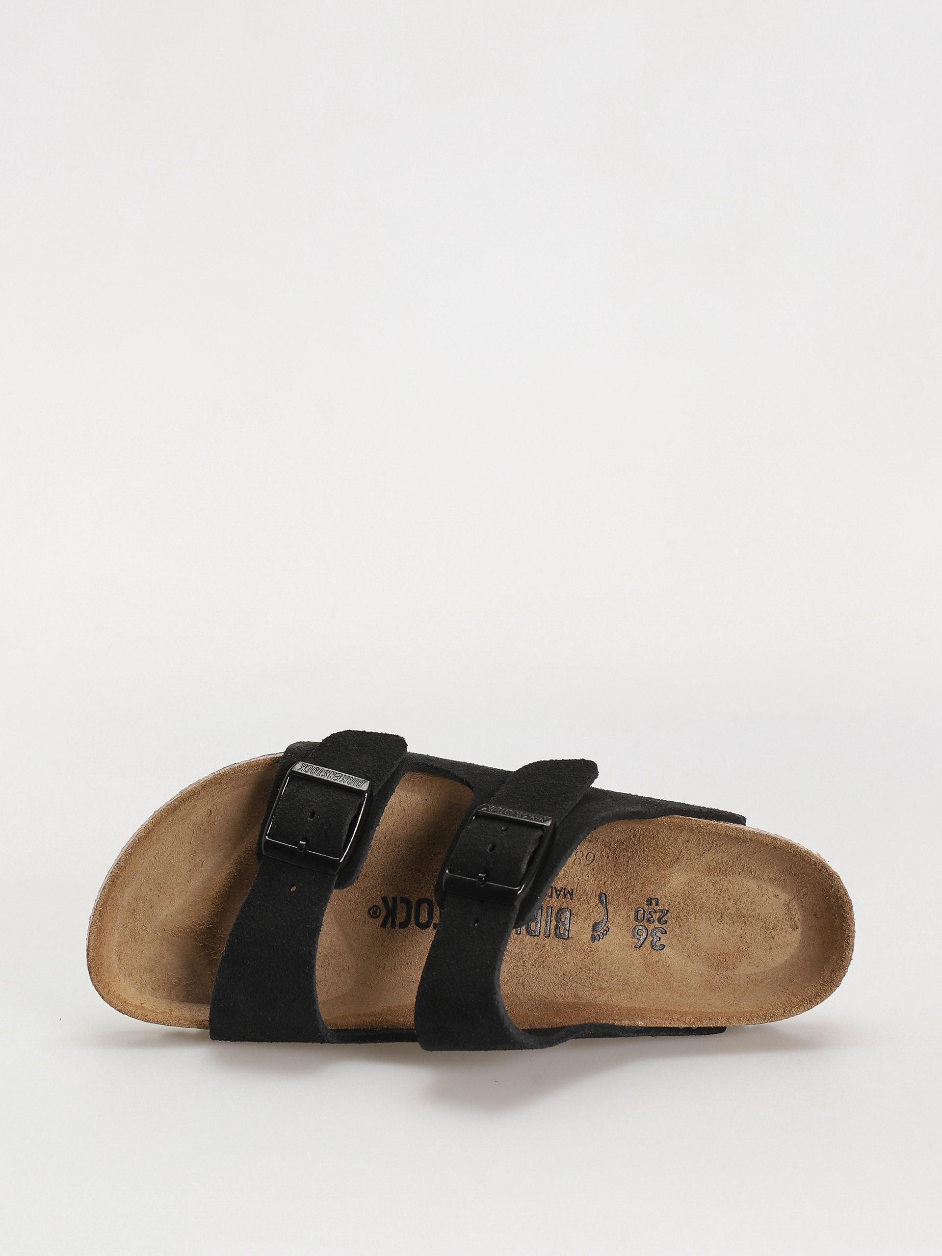 Чехли Birkenstock Arizona Suede Leather Narrow Wmn (black)
