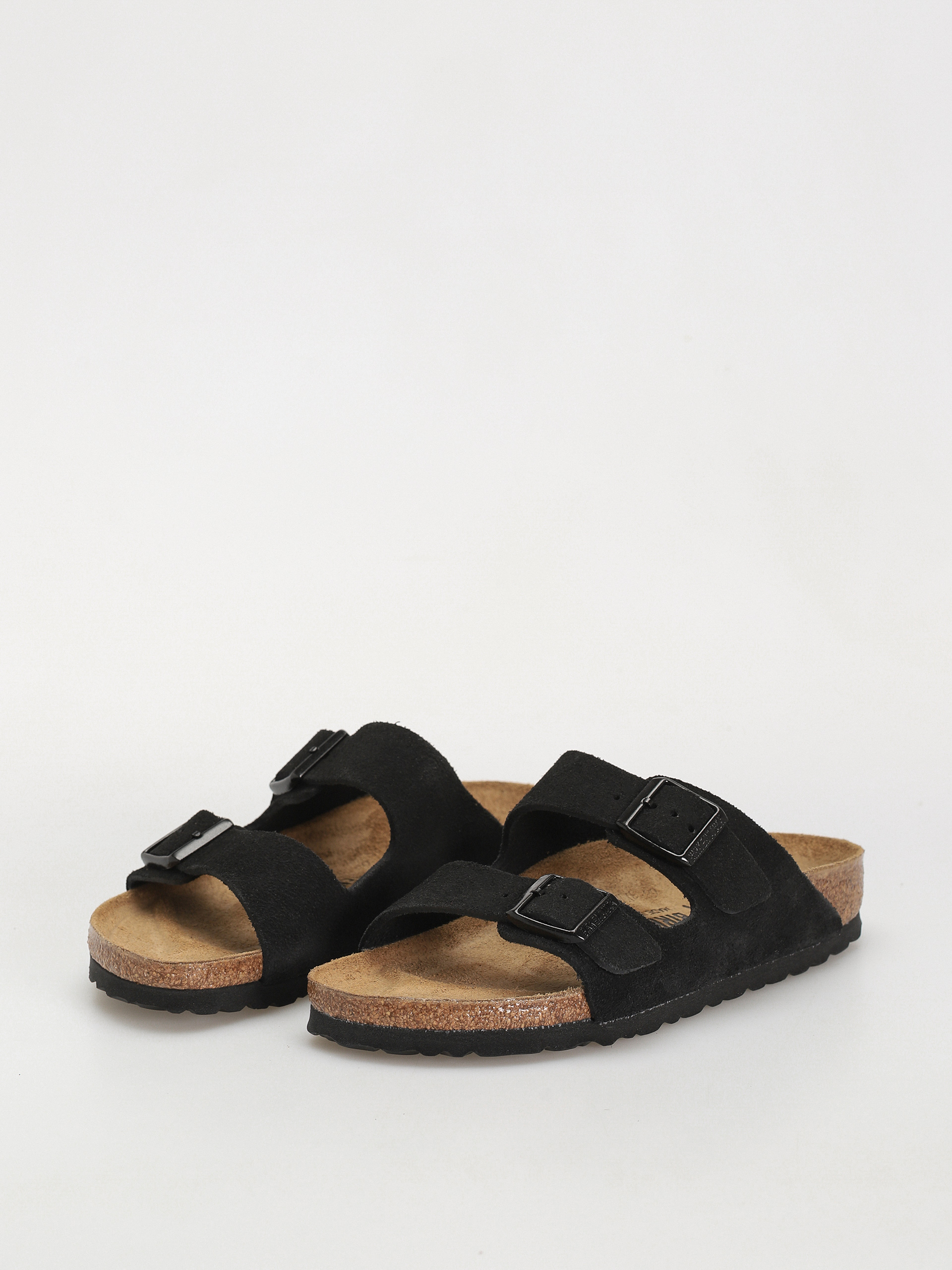 Чехли Birkenstock Arizona Suede Leather Narrow Wmn (black)