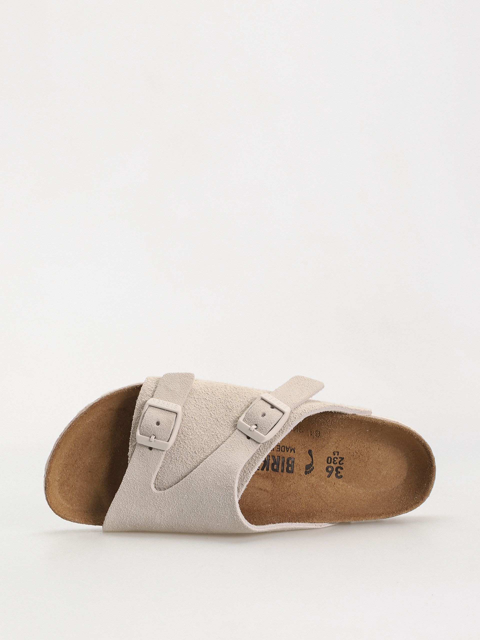 Чехли Birkenstock Zurich Suede Leather Narrow Wmn (antique white)