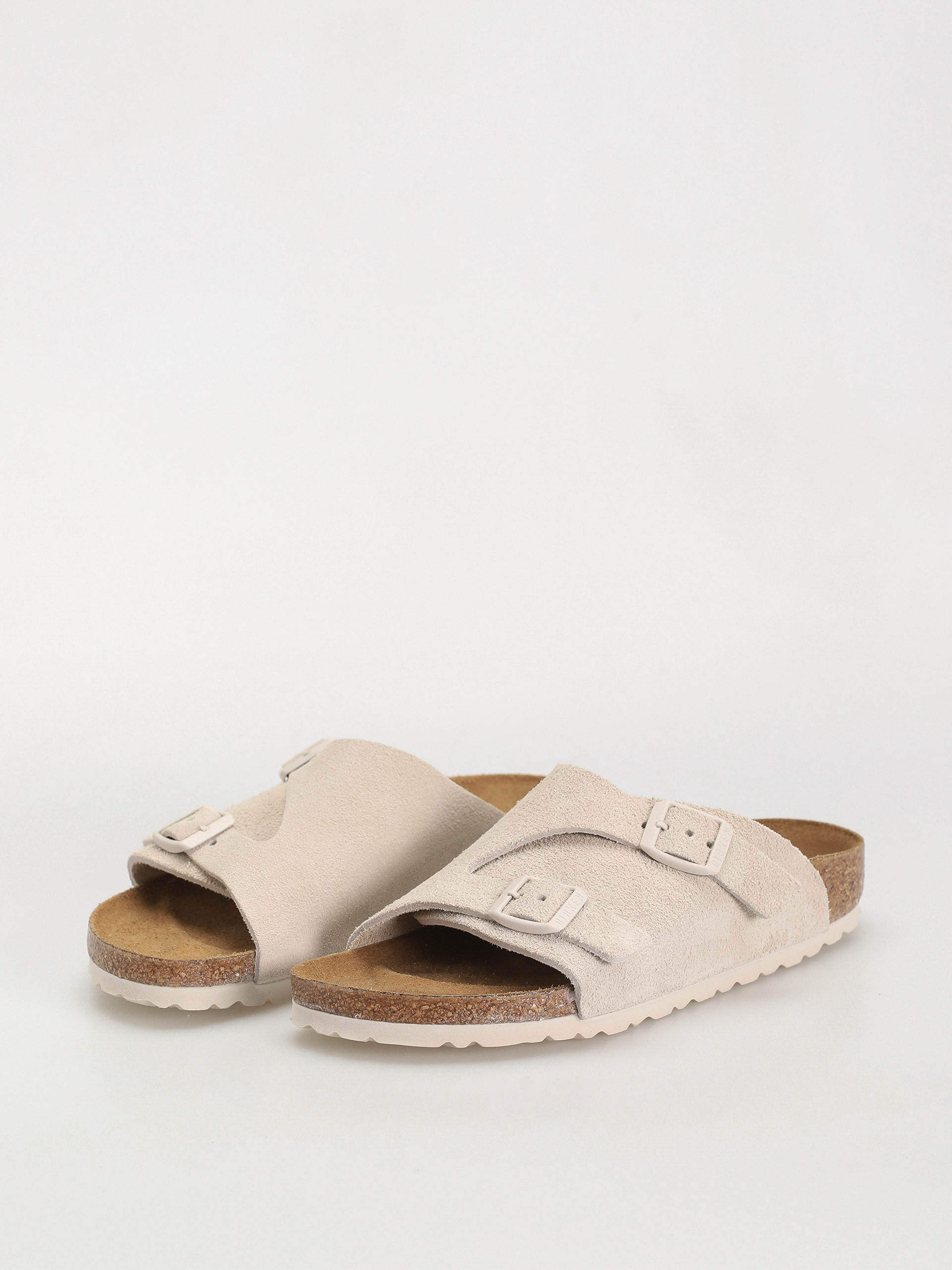 Чехли Birkenstock Zurich Suede Leather Narrow Wmn (antique white)