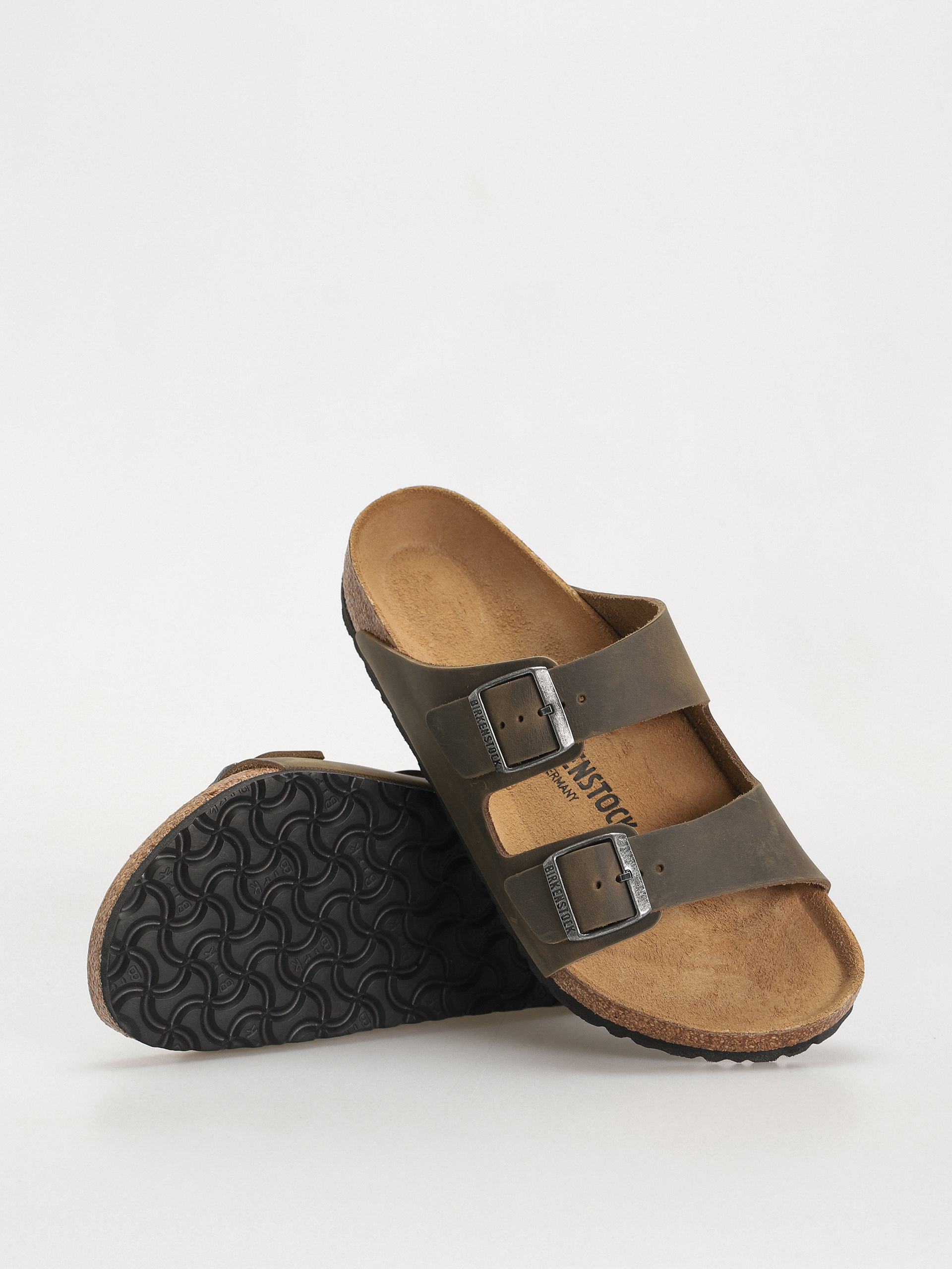 Чехли Birkenstock Arizona Oiled Leather Regular (faded khaki)