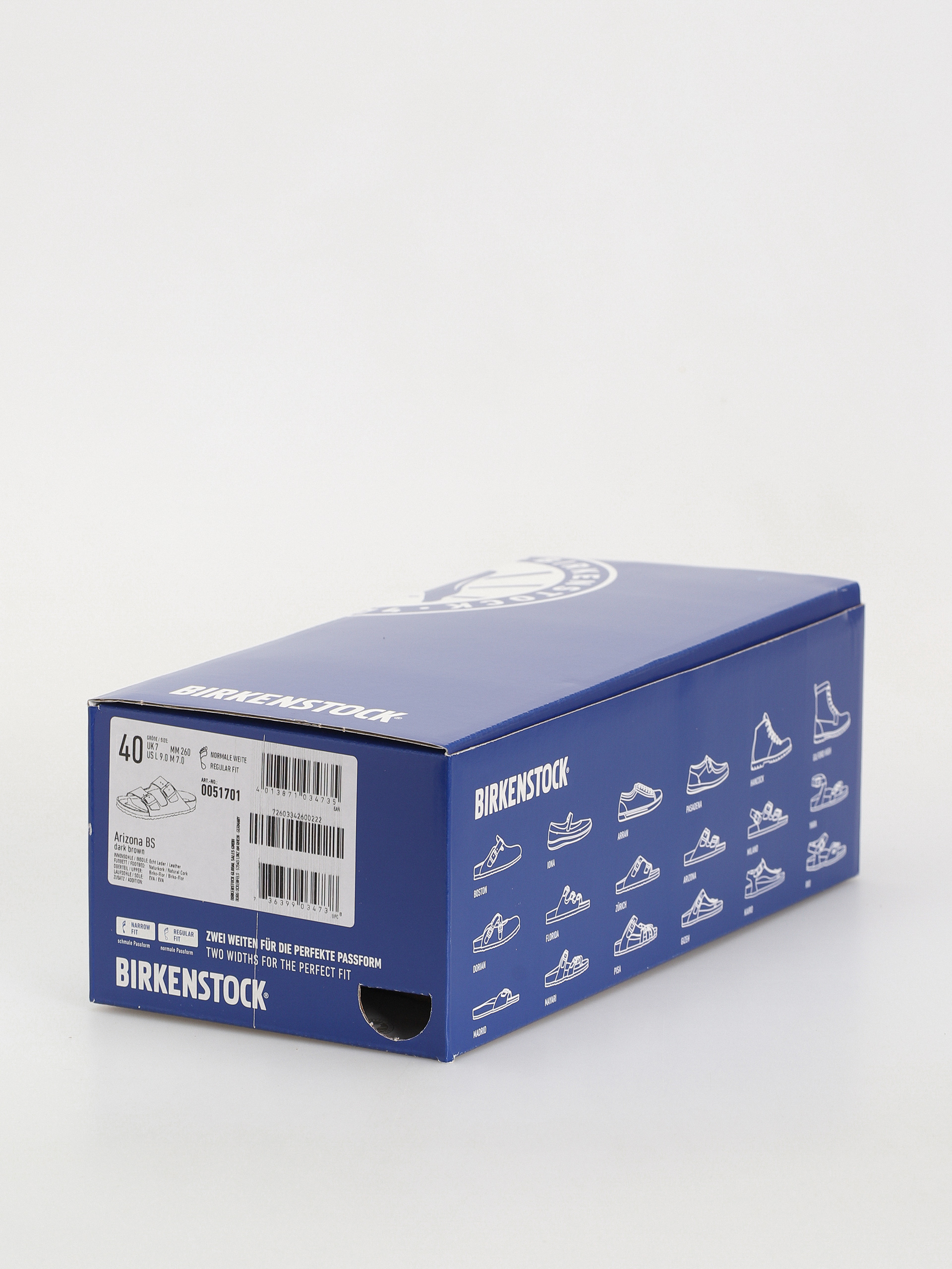 Чехли Birkenstock Arizona Birko Flor Regular (dark brown)