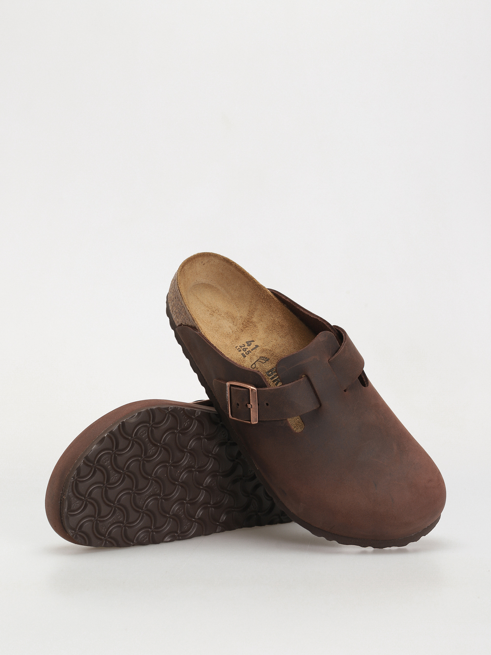 Чехли Birkenstock Boston Oiled Leather Regular (habana)