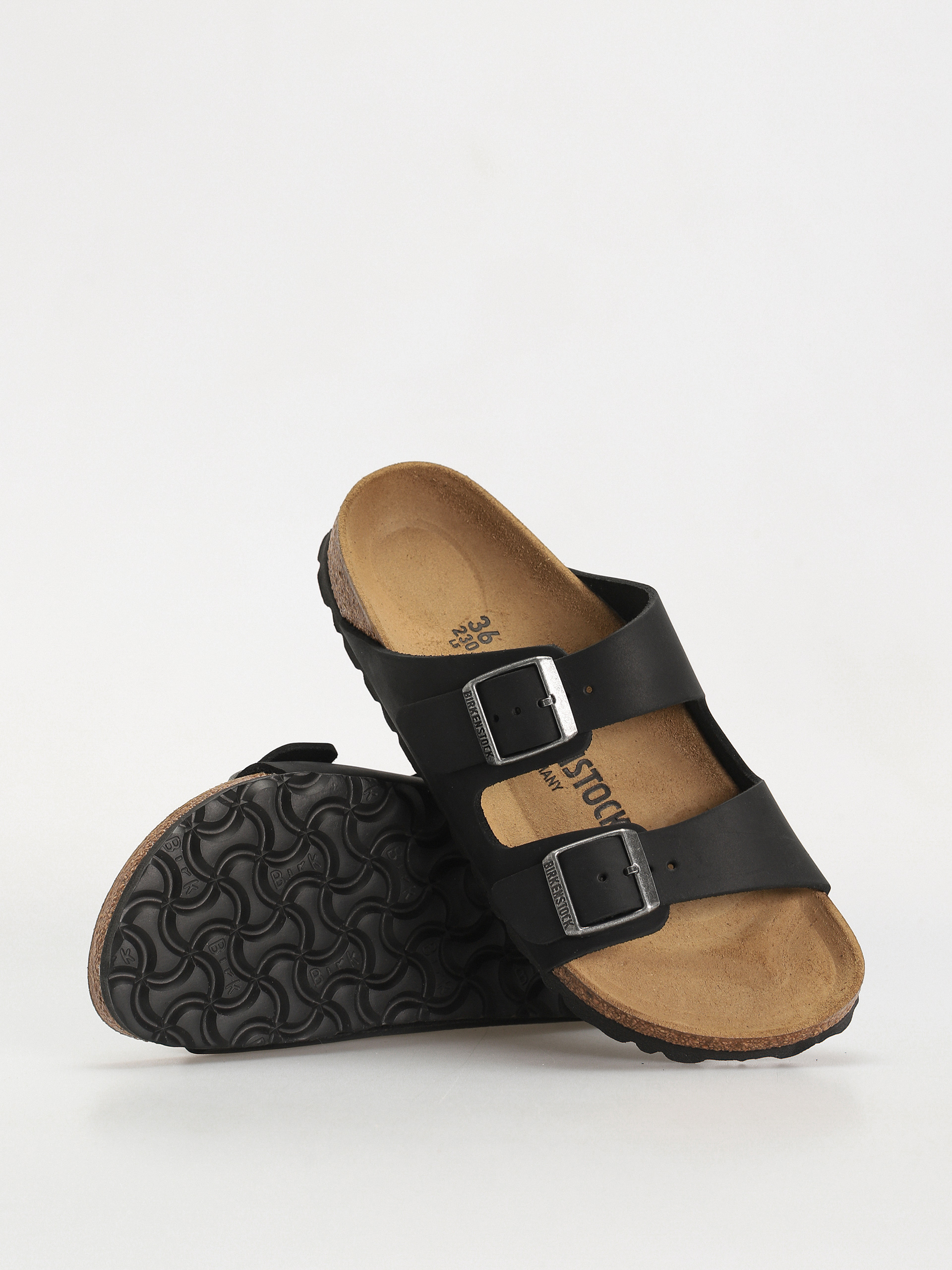 Чехли Birkenstock Arizona Oiled Leather Narrow Wmn (black)