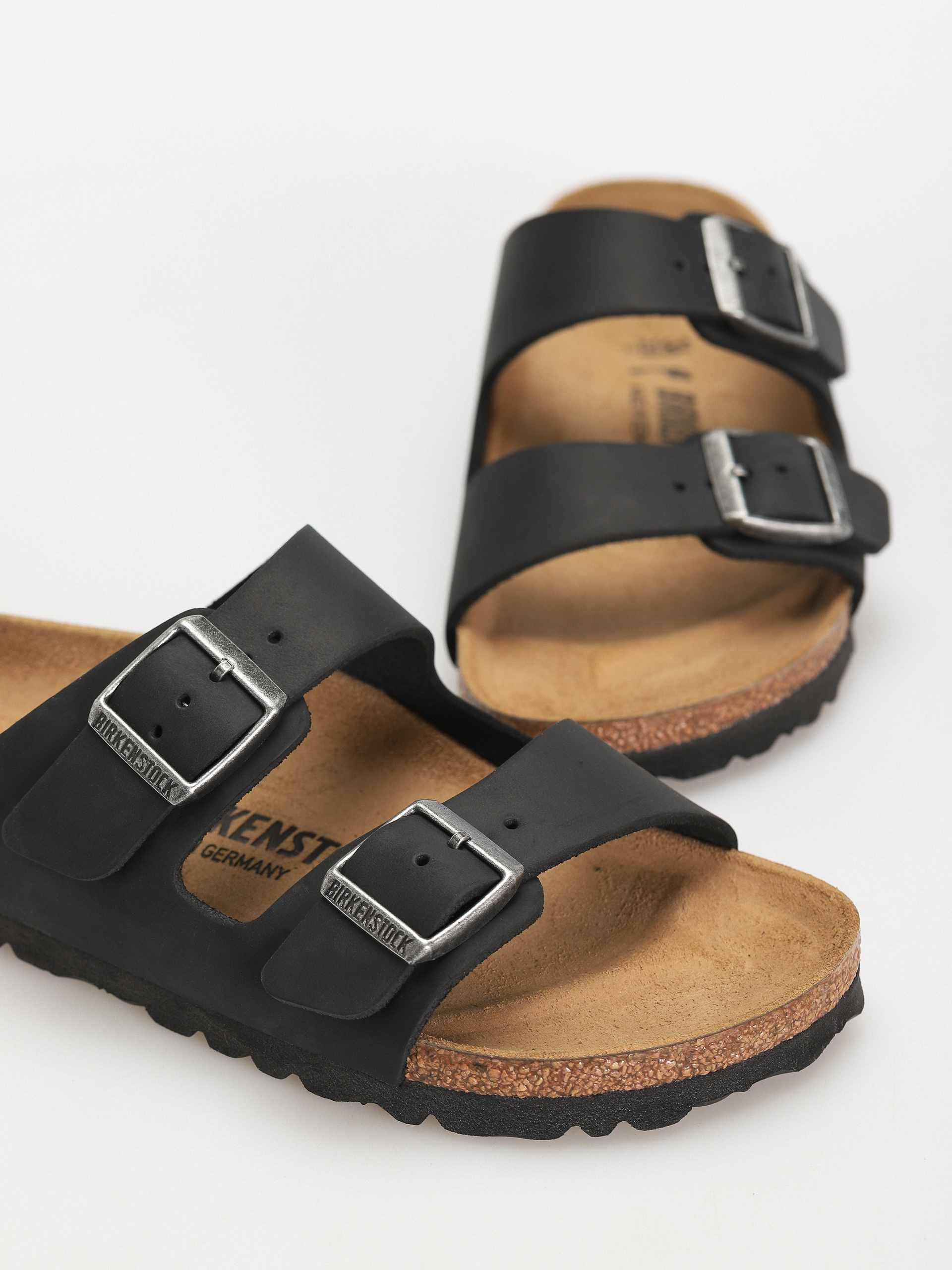 Чехли Birkenstock Arizona Oiled Leather Narrow Wmn (black)