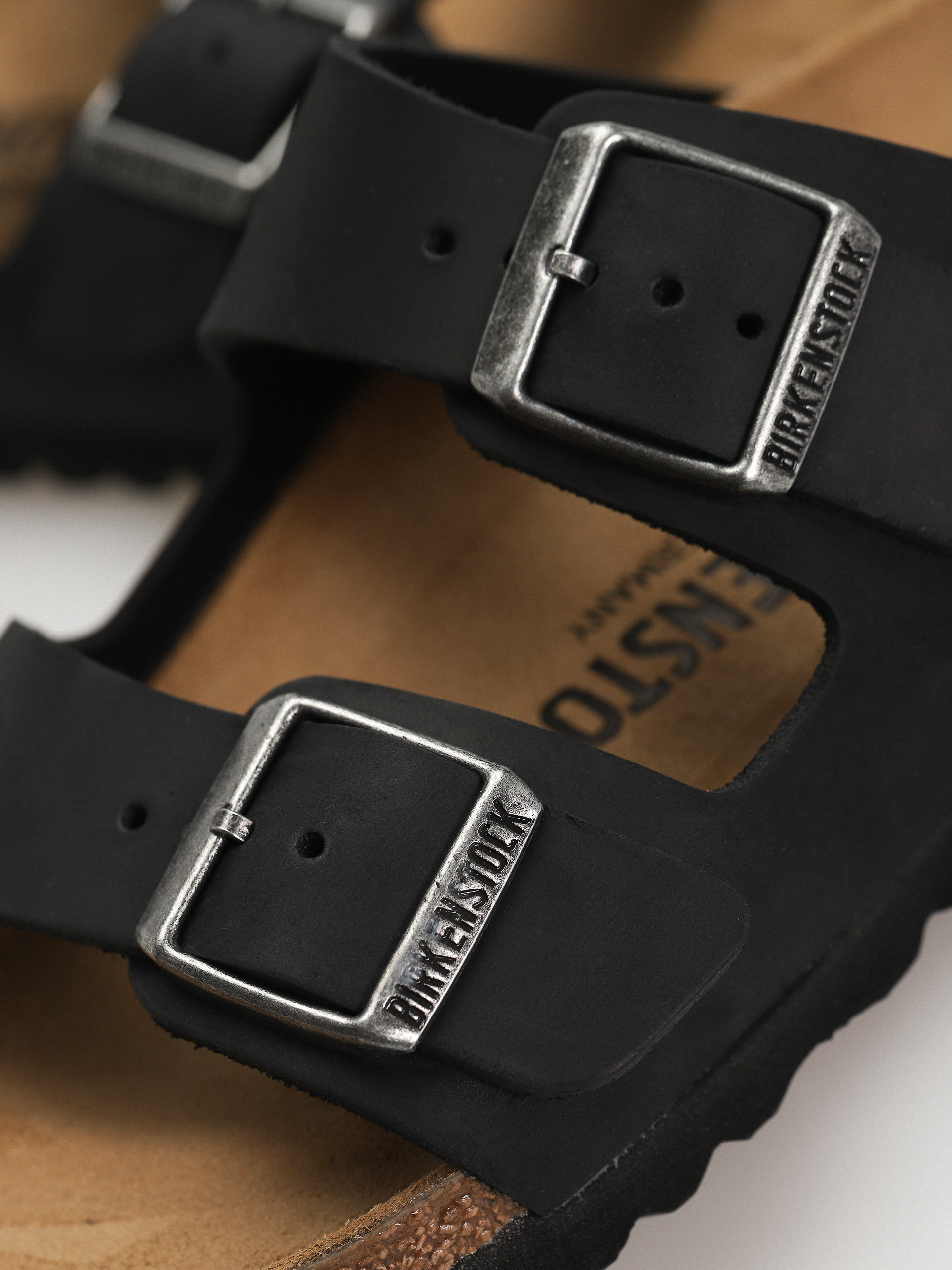 Чехли Birkenstock Arizona Oiled Leather Narrow Wmn (black)