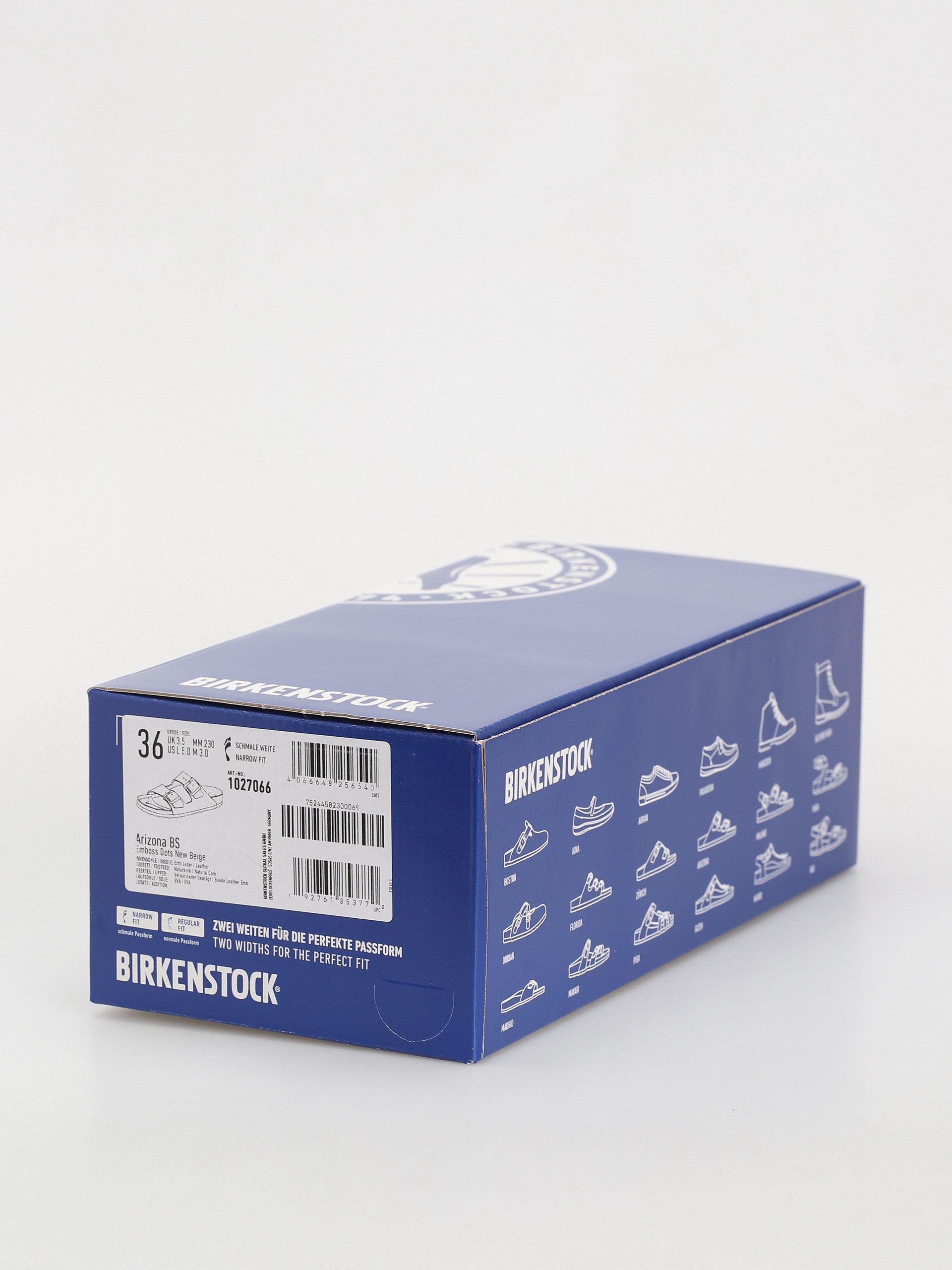 Чехли Birkenstock Arizona Suede Embossed Narrow Wmn (emboss dots new beige)