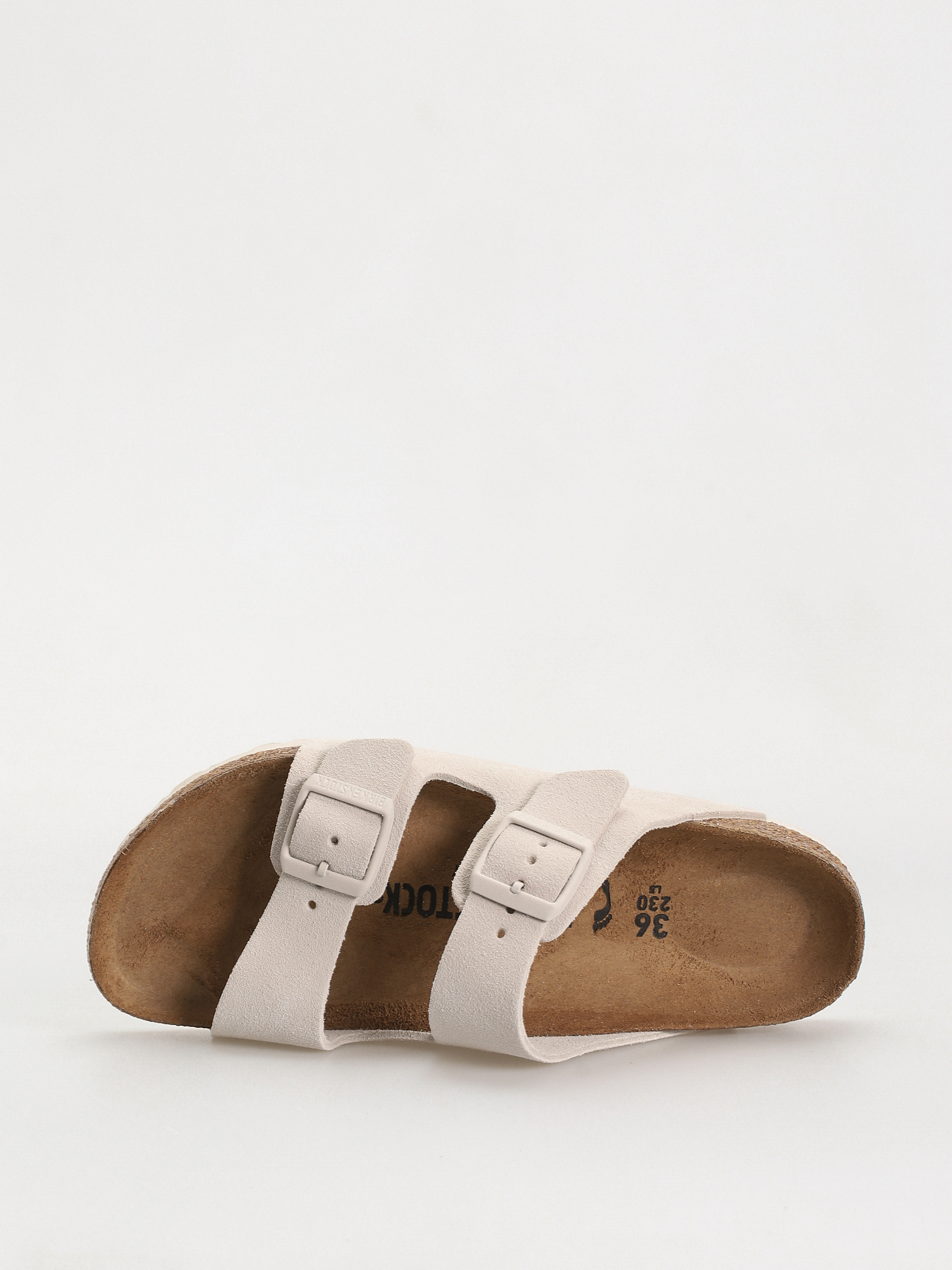 Чехли Birkenstock Arizona Suede Leather Narrow Wmn (antique white)