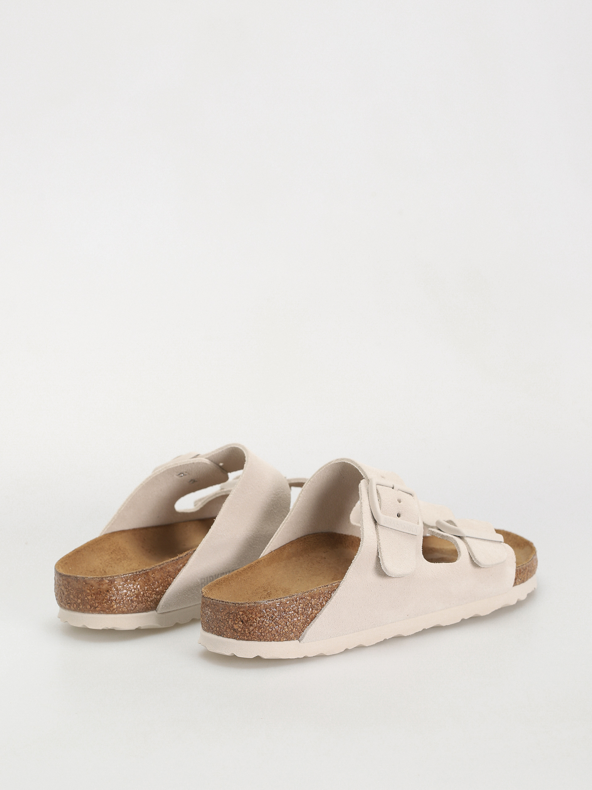 Чехли Birkenstock Arizona Suede Leather Narrow Wmn (antique white)