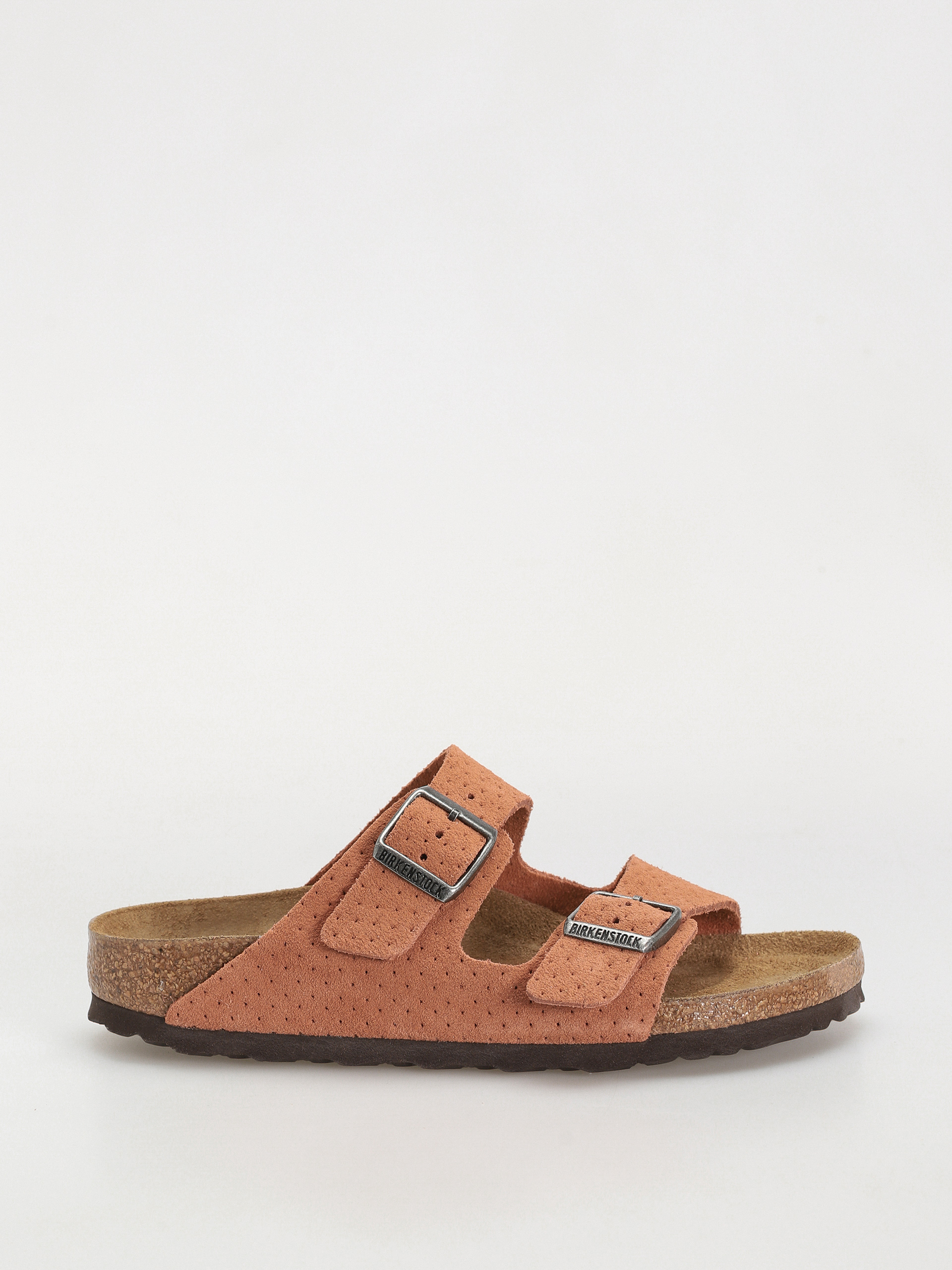 u0427u0435u0445u043bu0438 Birkenstock Arizona Suede Embossed Narrow Wmn (emboss dots burnt orange)