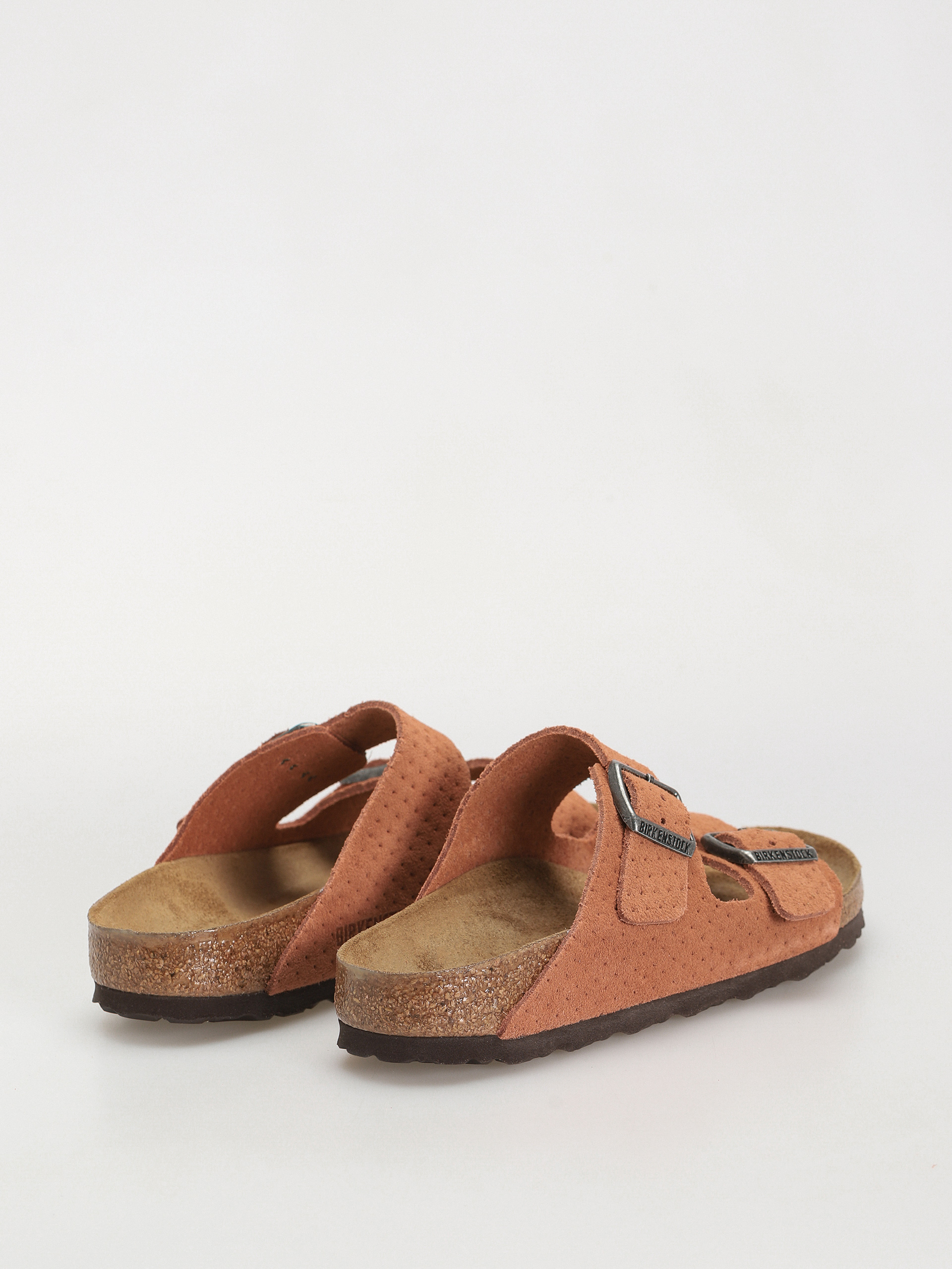 Чехли Birkenstock Arizona Suede Embossed Narrow Wmn (emboss dots burnt orange)