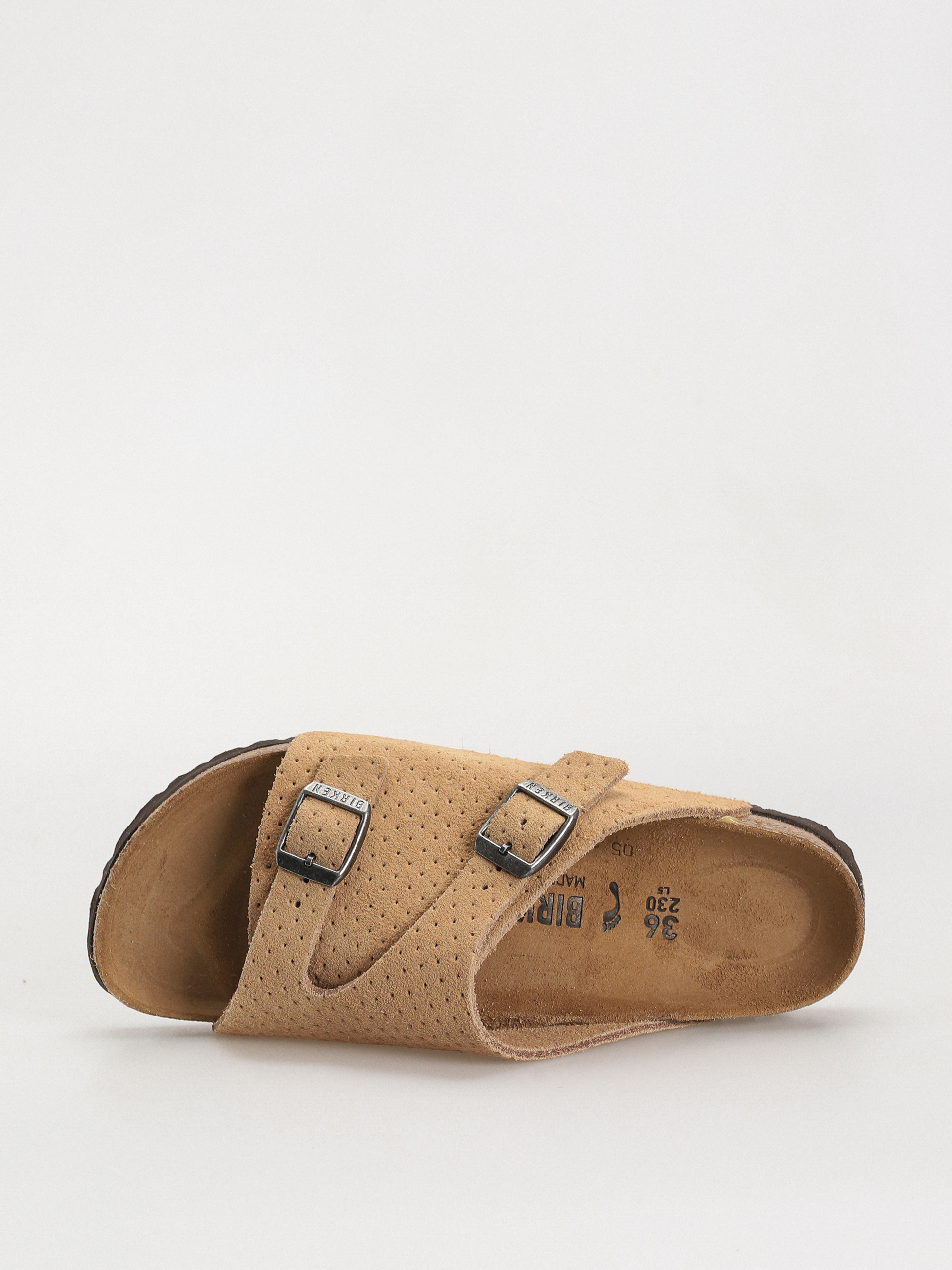 Чехли Birkenstock Zurich Suede Embossed Narrow Wmn (emboss dots new beige)