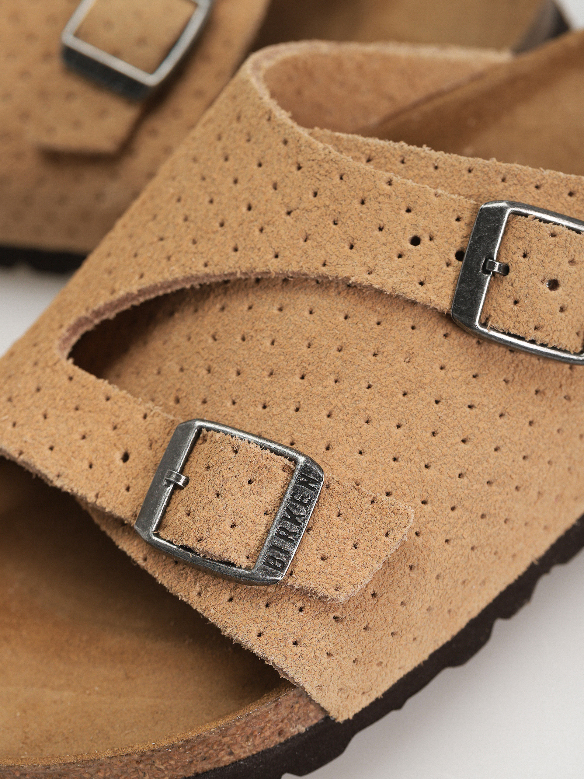 Чехли Birkenstock Zurich Suede Embossed Narrow Wmn (emboss dots new beige)