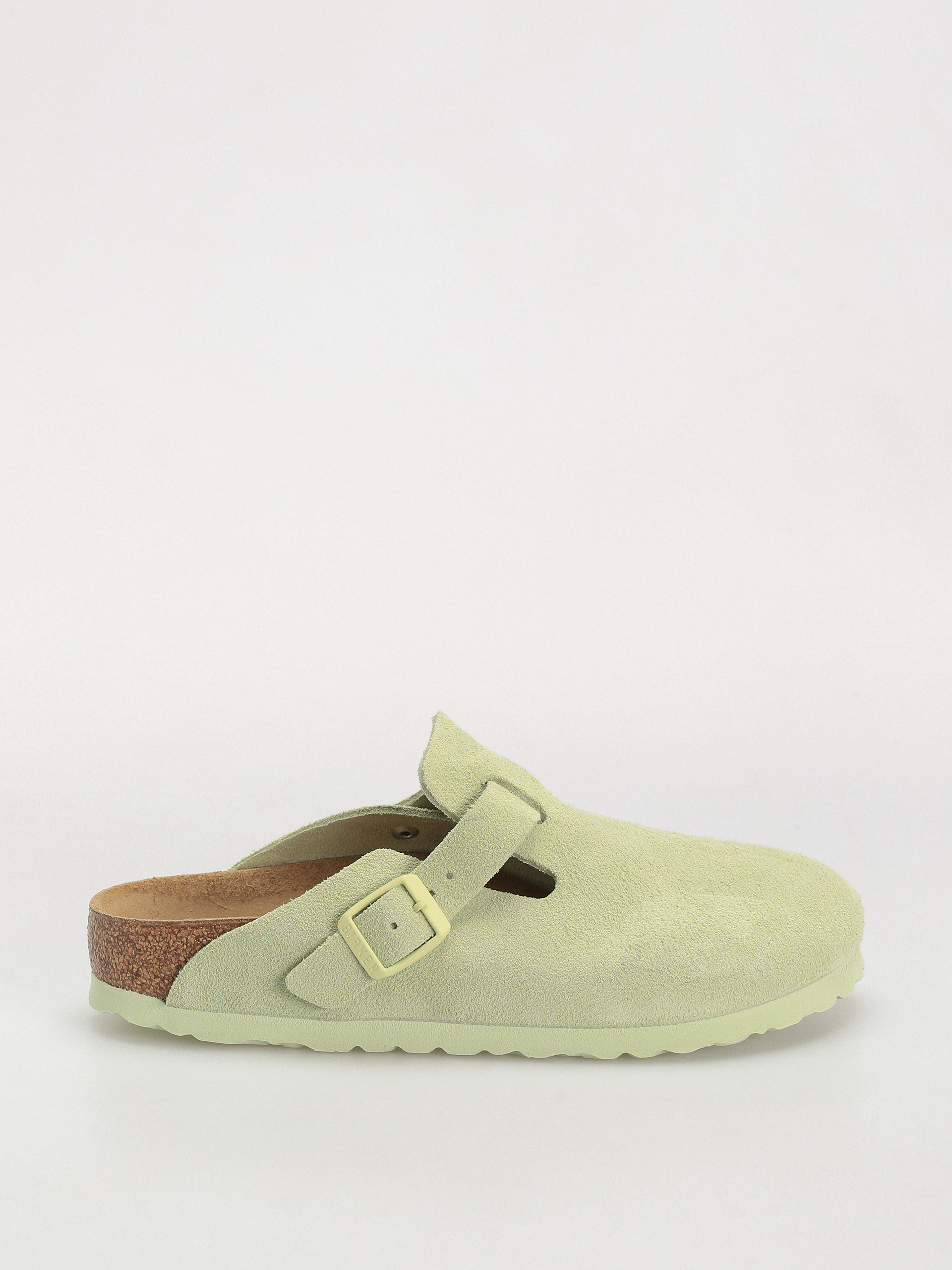 Чехли Birkenstock Boston Suede Leather Narrow Wmn (faded lime)